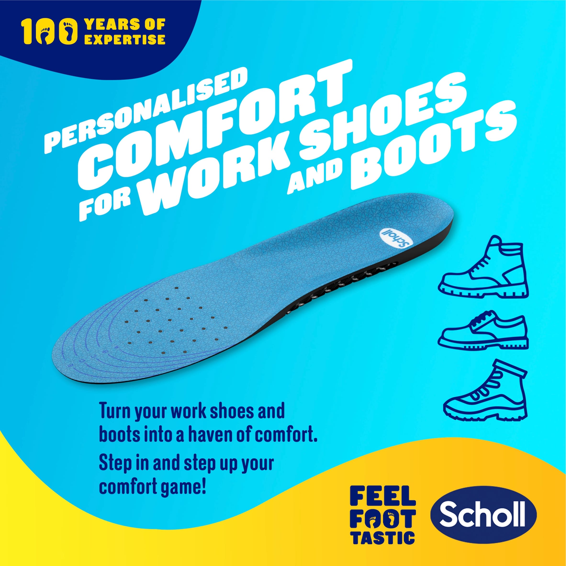 Scholl Gelactiv Insole Work - Men thumbnail 3