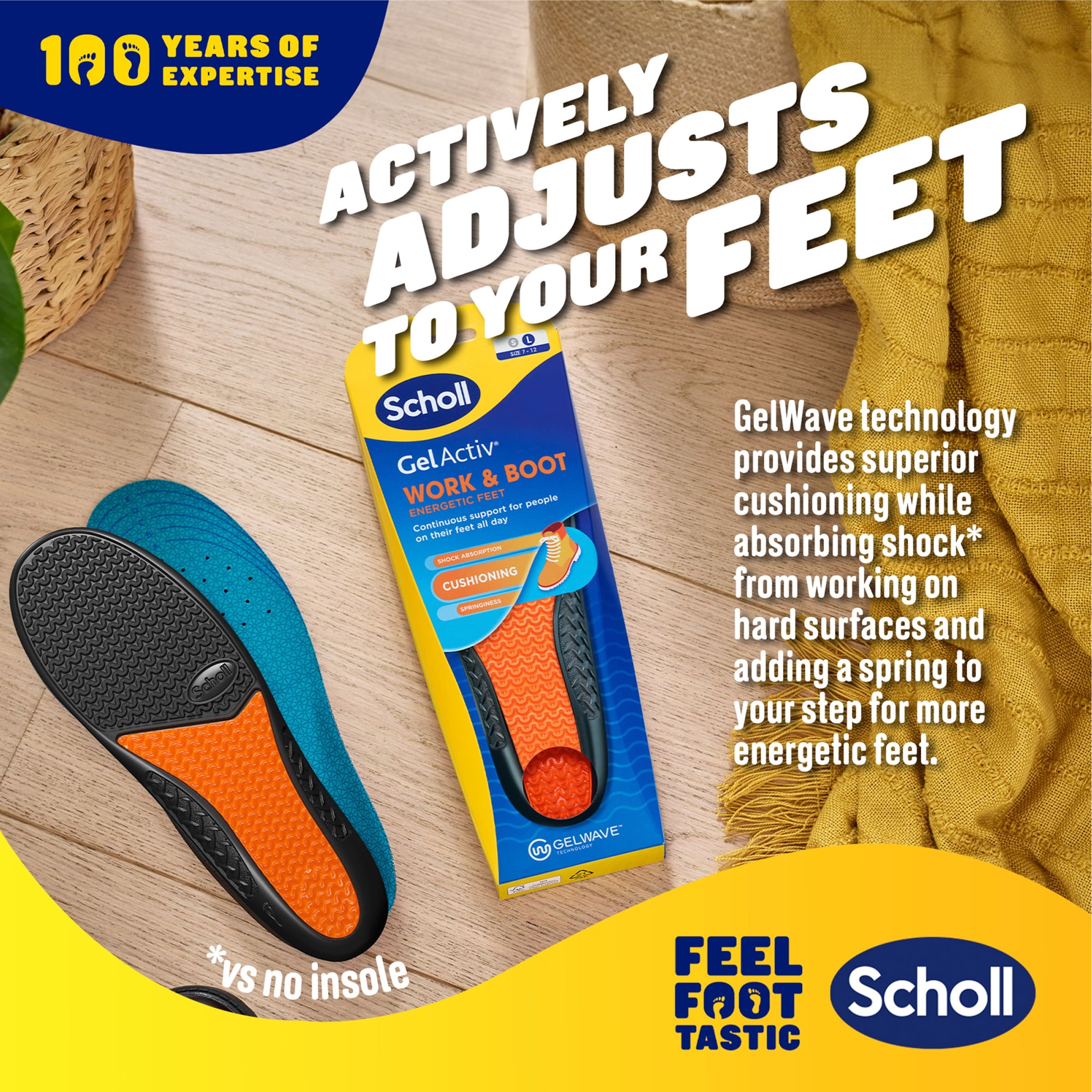 Scholl Gelactiv Insole Work - Men thumbnail 4