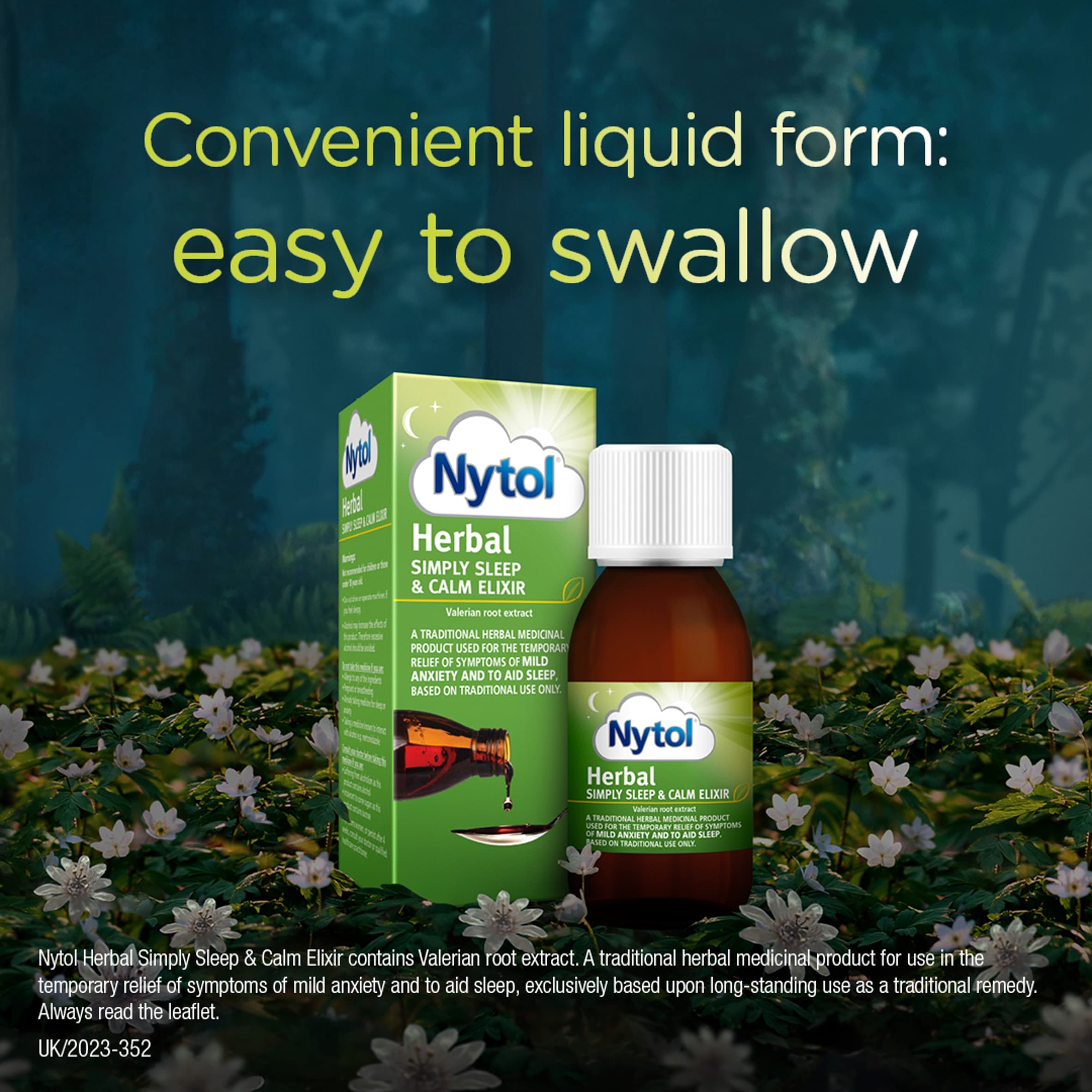 Nytol Herbal Simply Sleep & Calm Elixir with Valerian Root Extract 100ml thumbnail 5