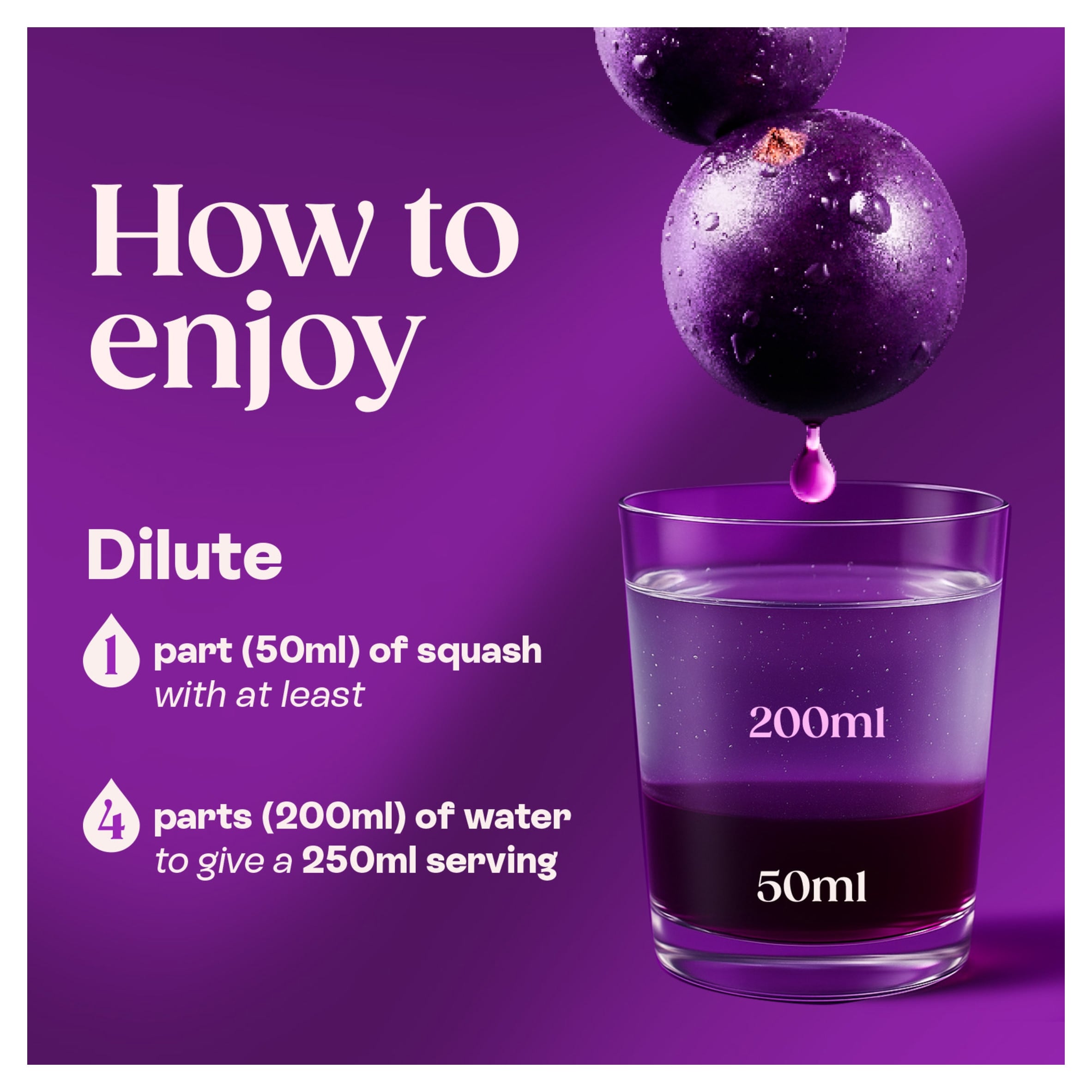 Ribena Blackcurrant Squash 850ml thumbnail 3