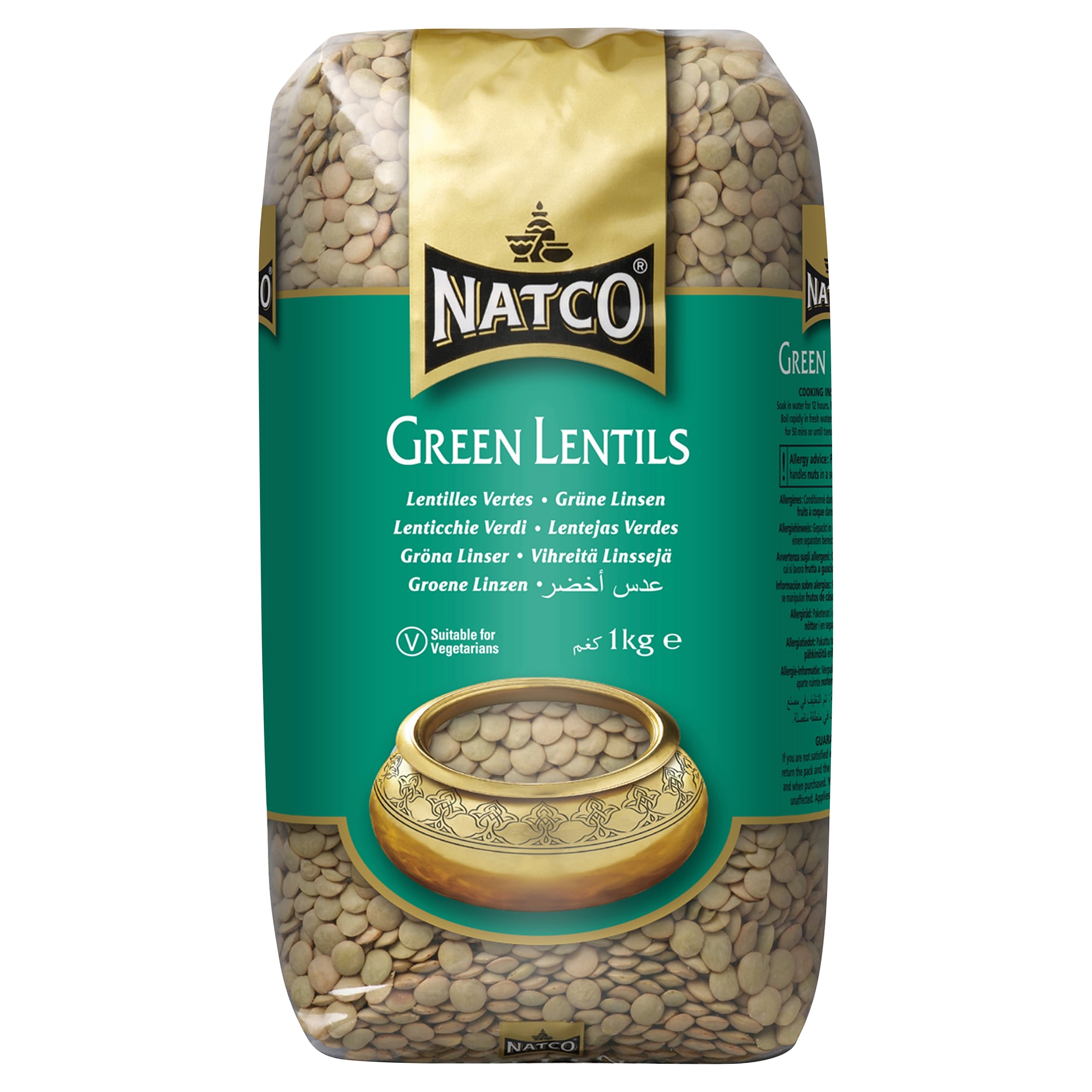 Natco Green Lentils 1kg