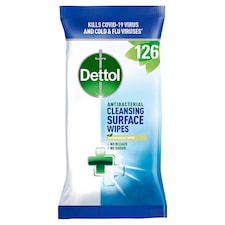 Dettol Antibacterial Multi Surface Cleaning Wipes 126 Pack thumbnail 2