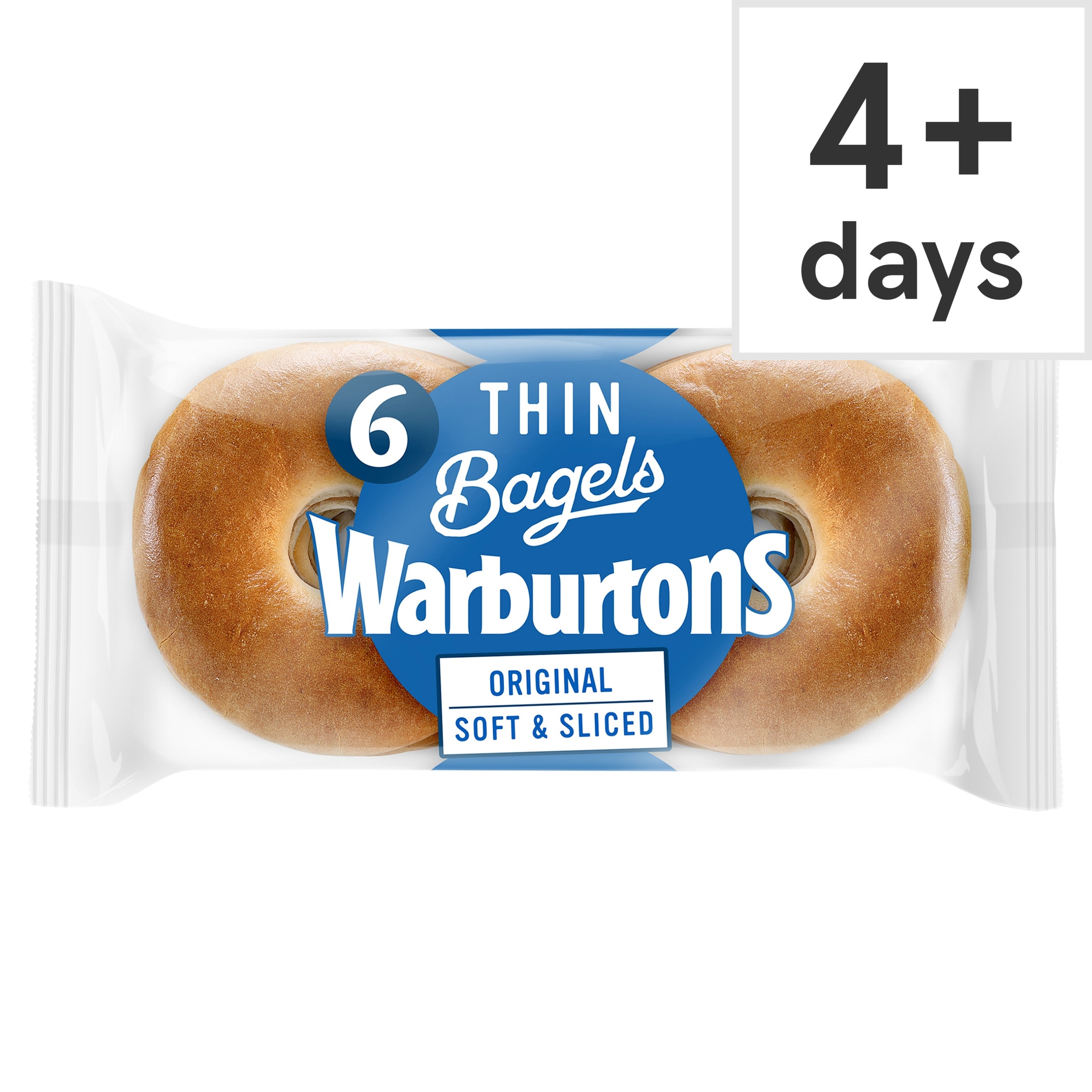 Warburtons Plain Thin Bagels