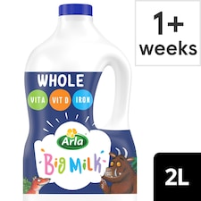 Arla Big Milk Fresh Whole Milk 2L Vitamin Enriched for kids 1+