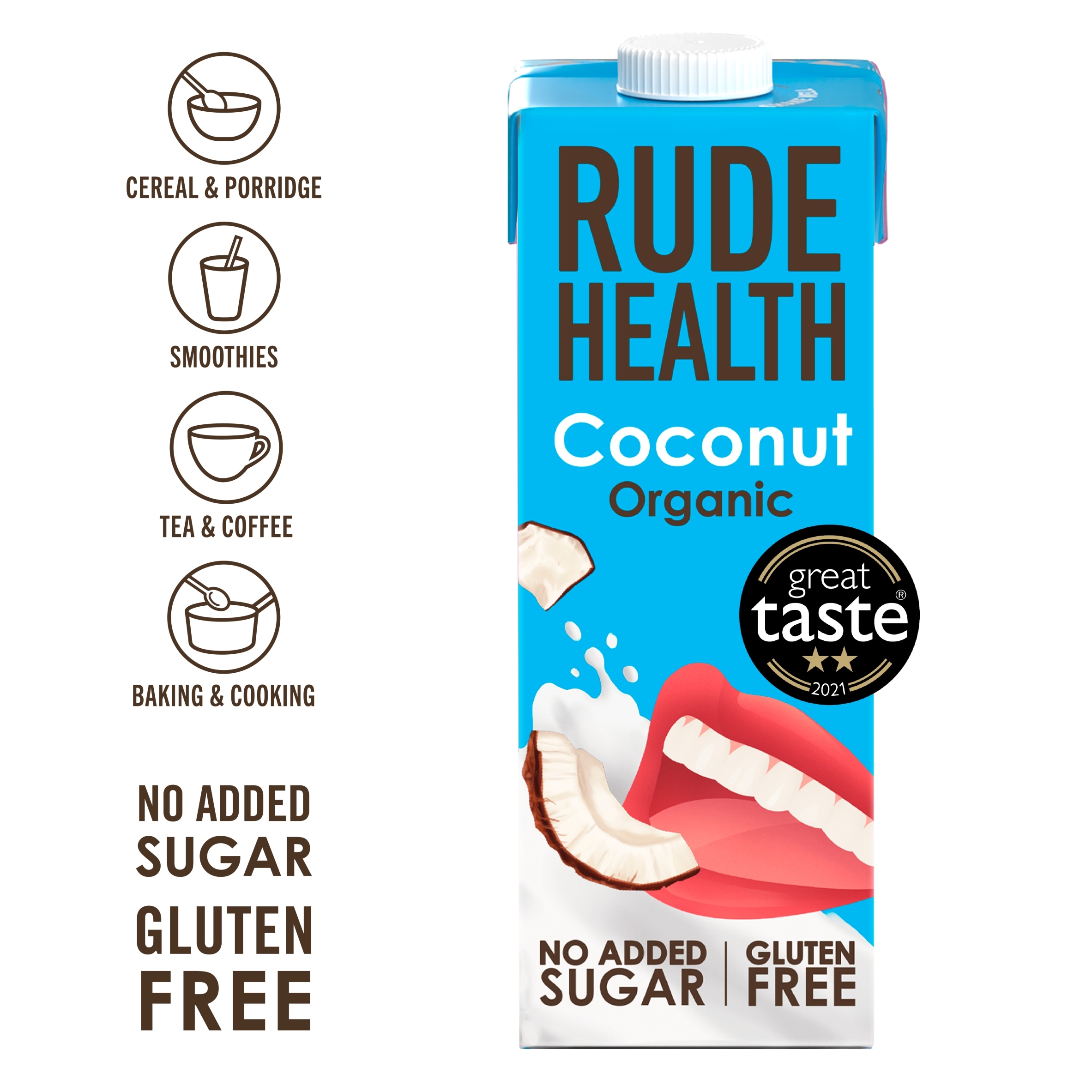 Rude Health Organic Coconut Longlife Dairy Free Drink 1L thumbnail 2