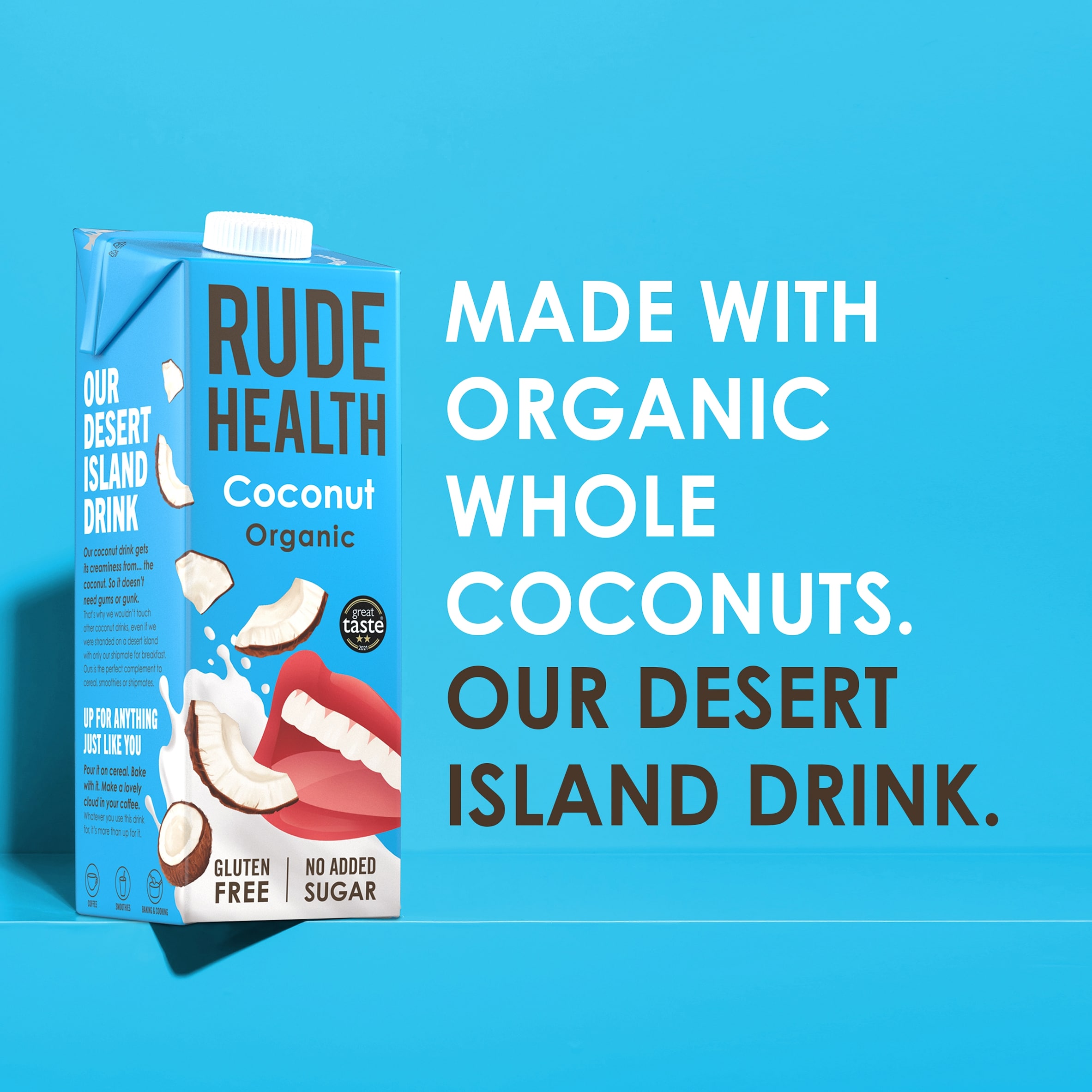 Rude Health Organic Coconut Longlife Dairy Free Drink 1L thumbnail 3