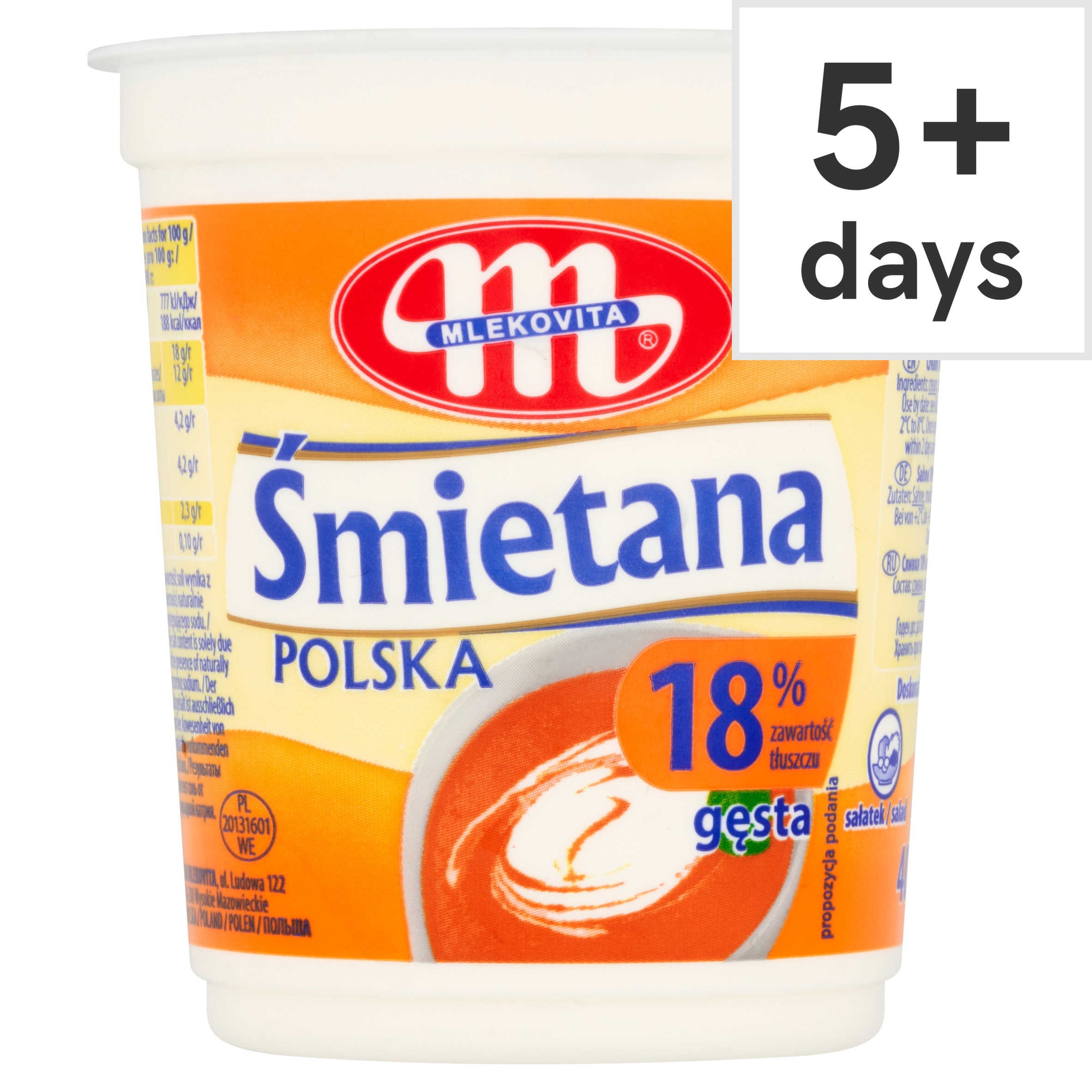 Mlekovita Sour Cream 18%