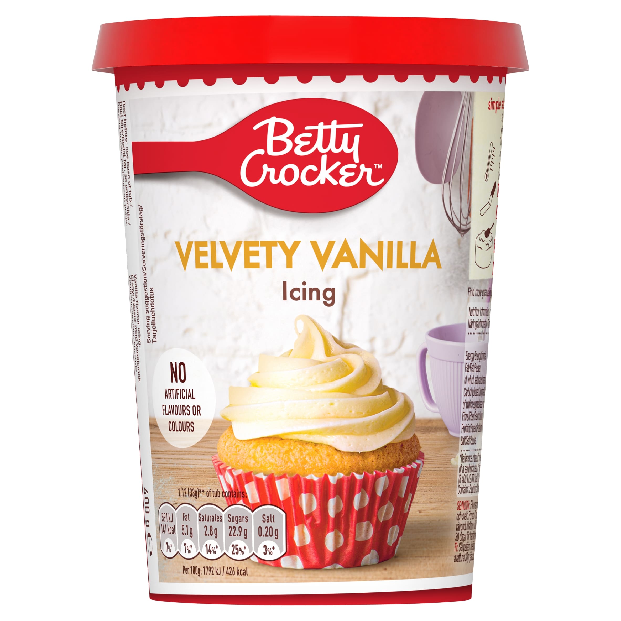 Betty Crocker Velvety Vanilla Icing 400G
