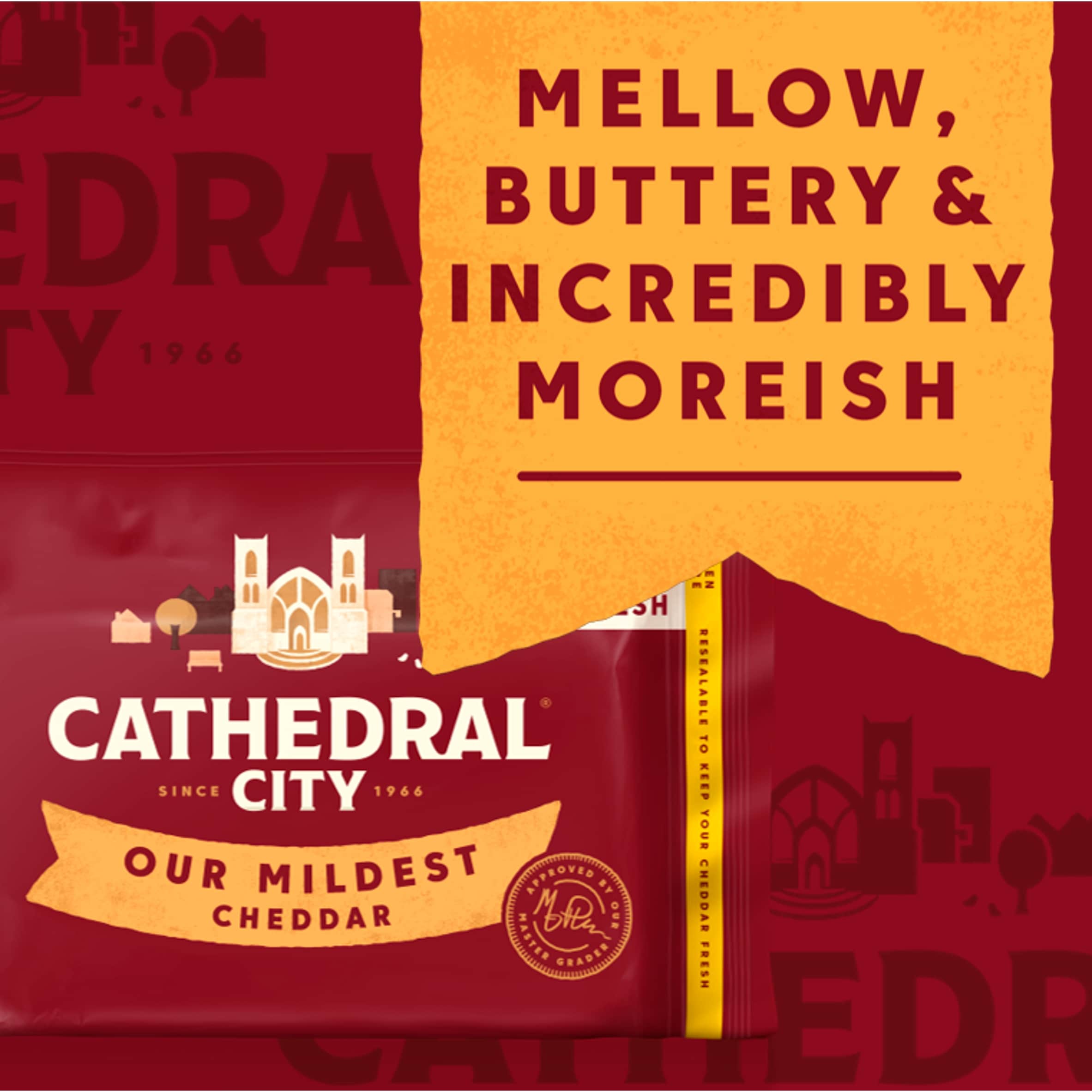 Cathedral City Mild Cheddar Cheese 550G thumbnail 2