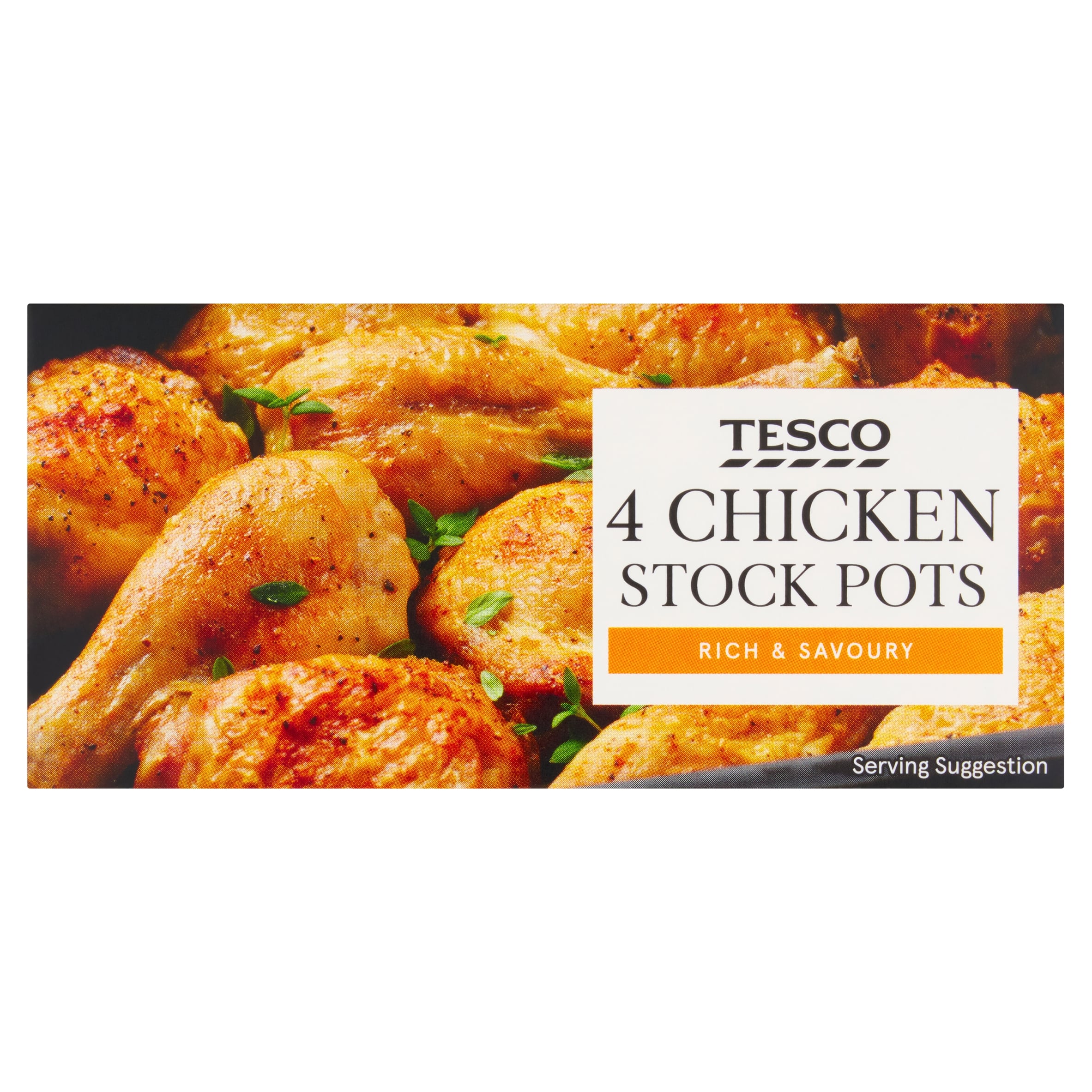Tesco Chicken Stock Pots 4 Pack 112g
