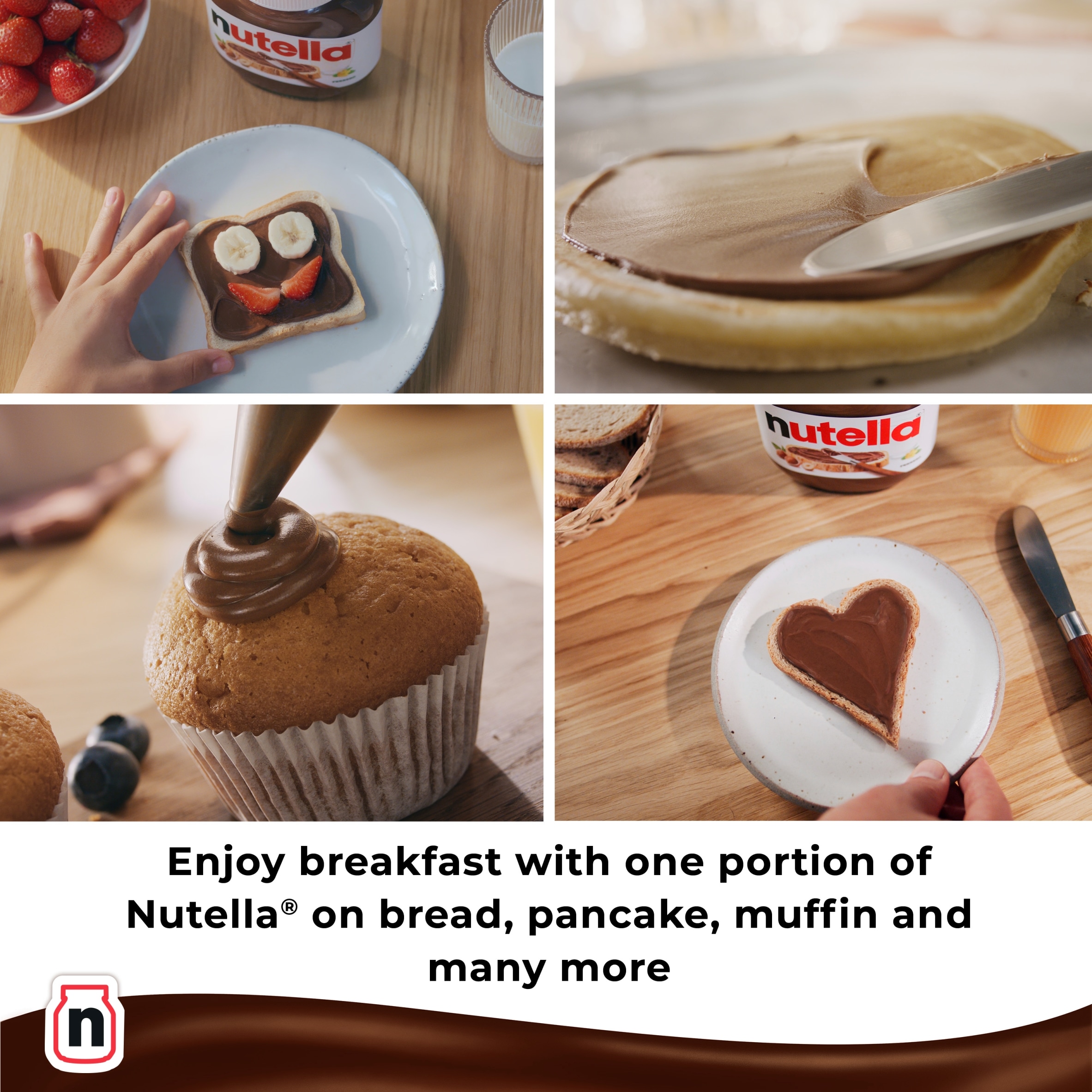 Nutella Hazelnut Chocolate Spread 1Kg thumbnail 3