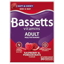 Bassetts Adult Multivitamin Pastilles - Raspberry & Pomegranate Flavour - Image 1