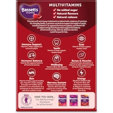 Bassetts Adult Multivitamin Pastilles - Raspberry & Pomegranate Flavour thumbnail 2