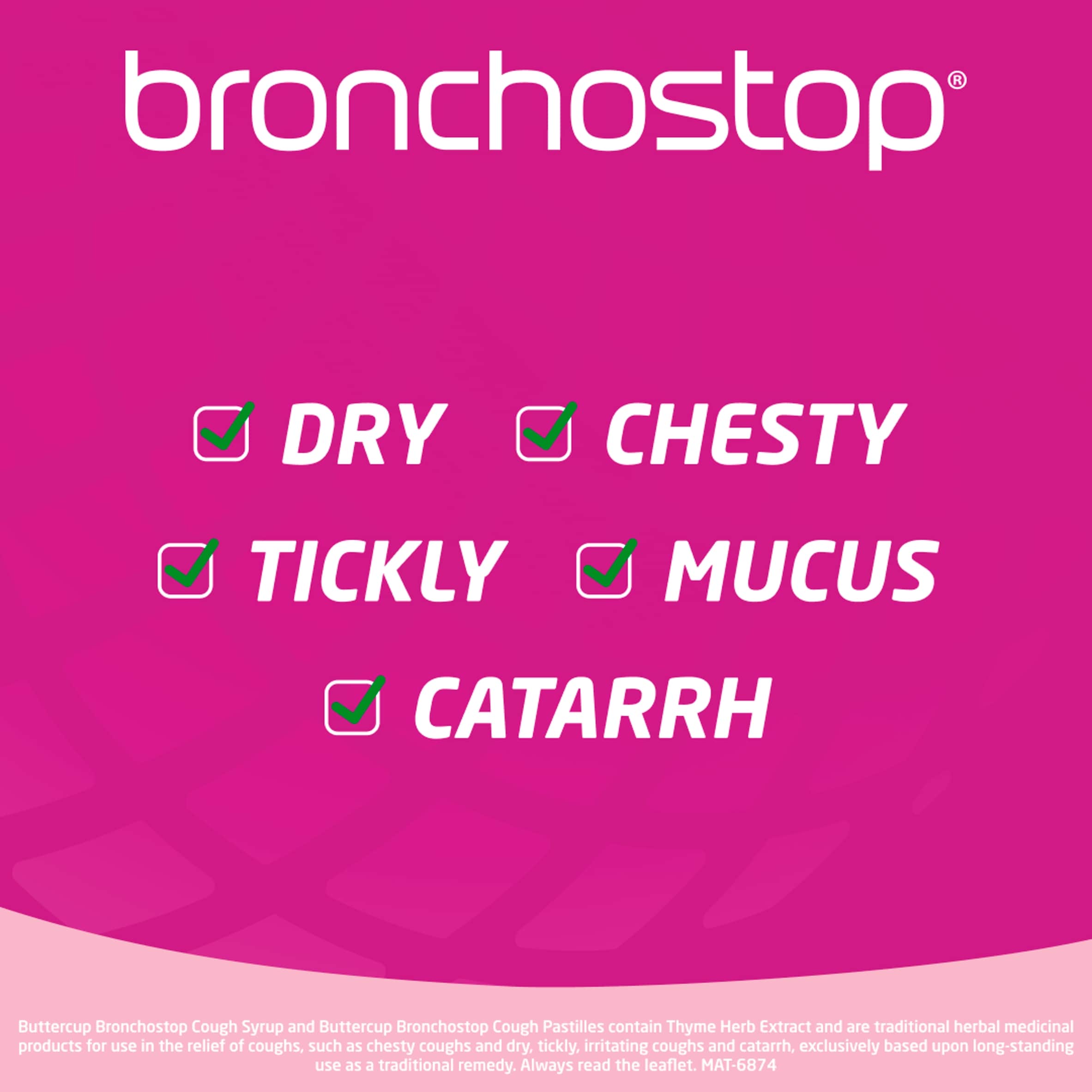 Buttercup Bronchostop Cough Relief Pastilles - Thyme Herb Extract 40s thumbnail 4