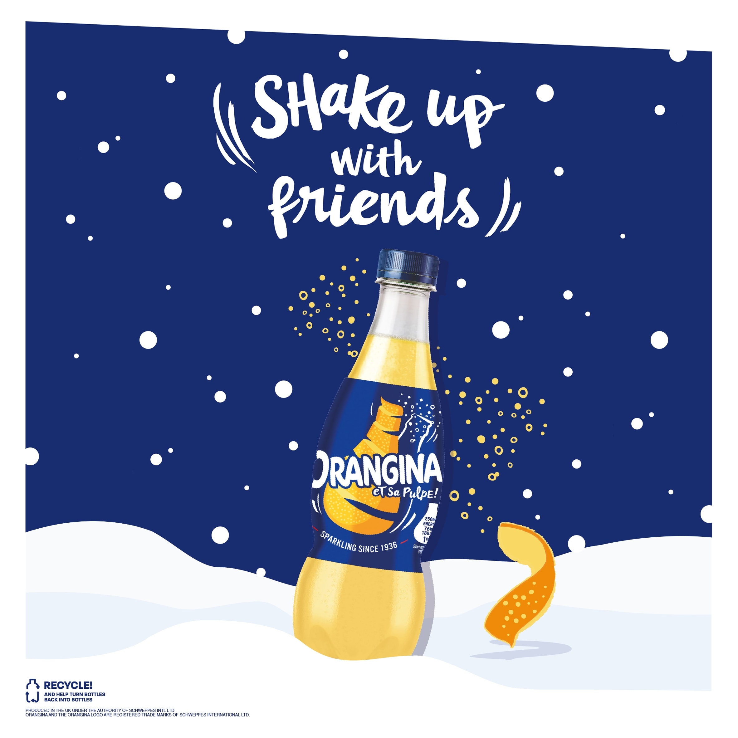 Orangina Sparkling Orange Soft Drink 420ml thumbnail 2