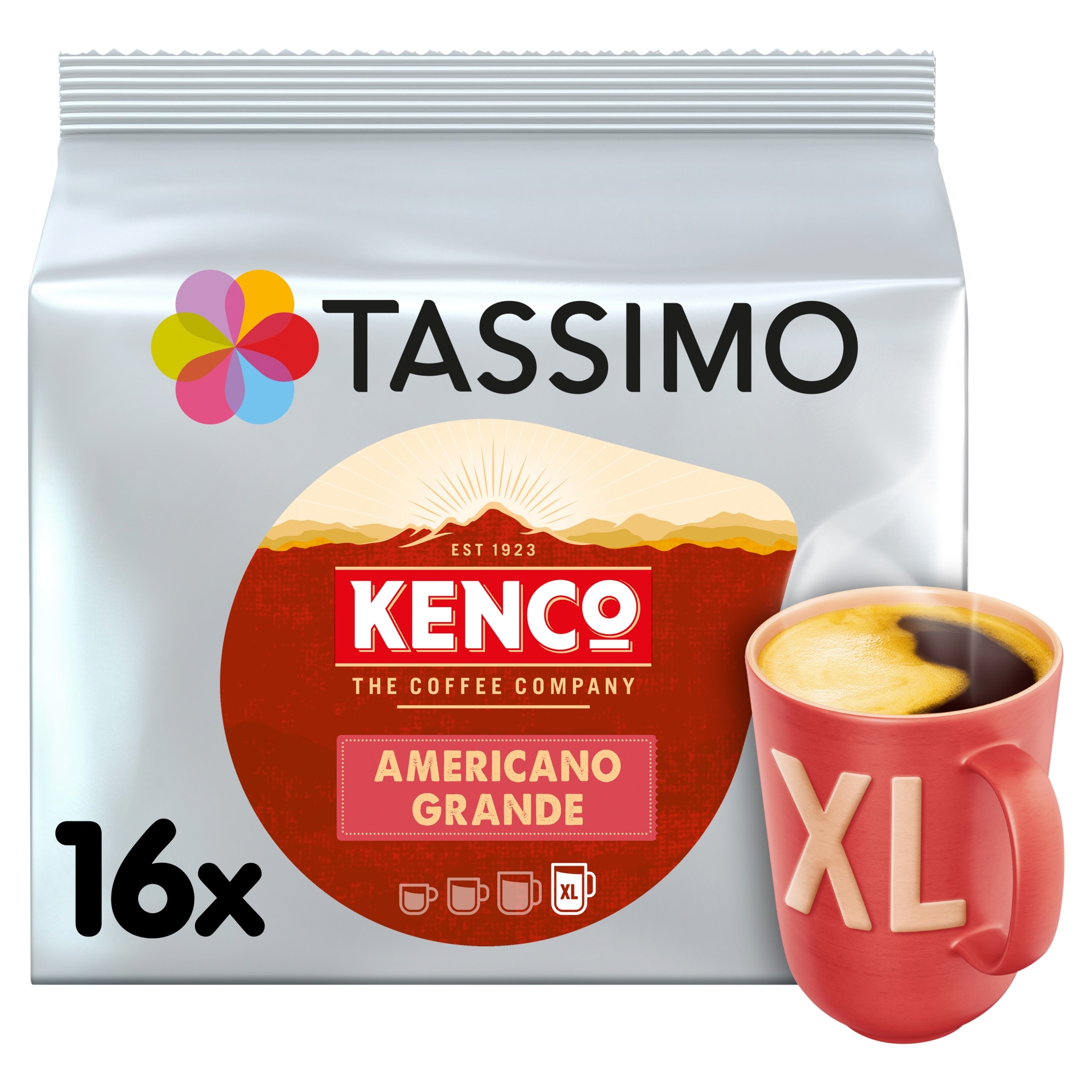 Tassimo Kenco Americano Grande Pods X16 144G