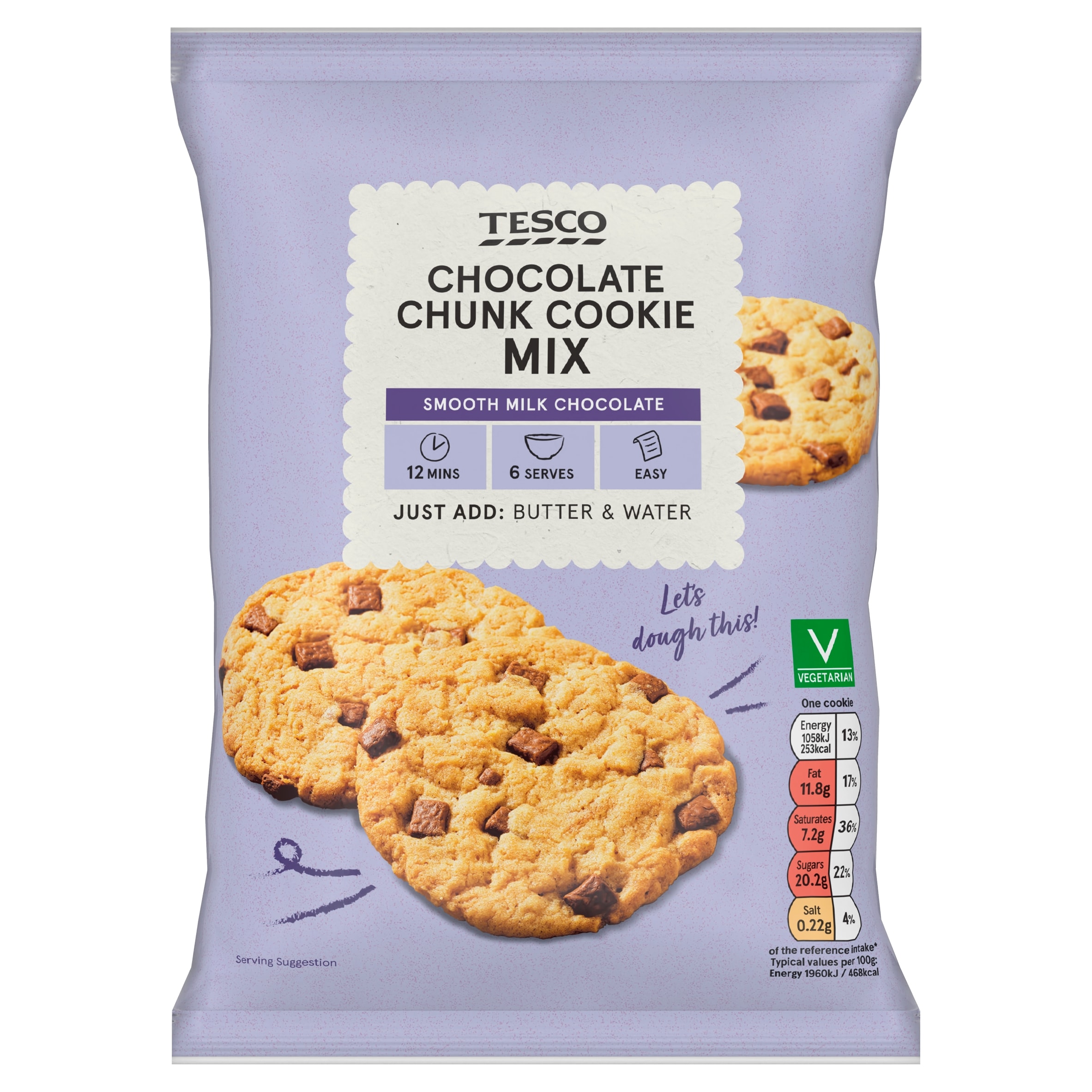 Tesco Chocolate Chunk Cookie Mix 285G
