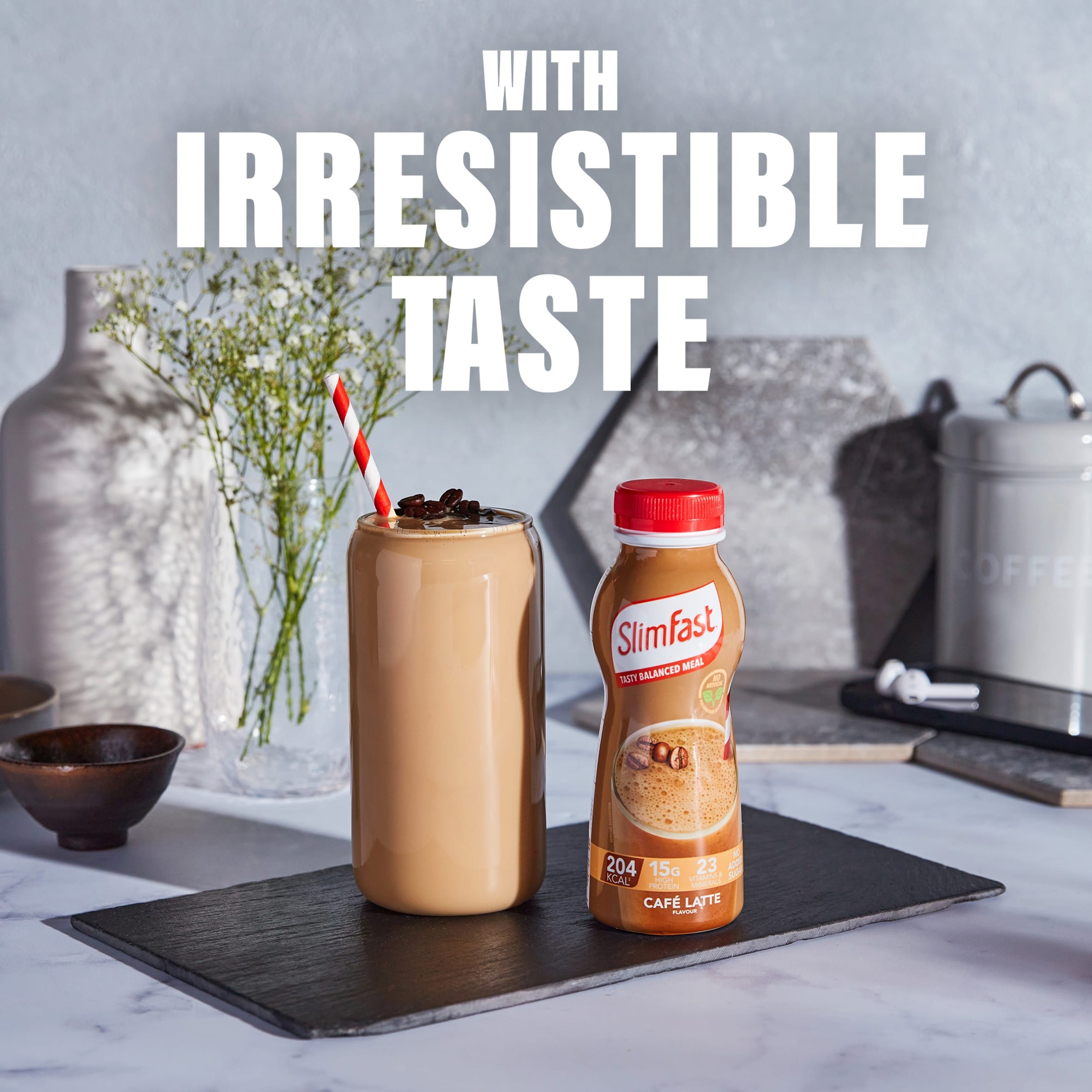 SlimFast Meal Replacement Shake - CafÃ© Latte 6 x 325ml thumbnail 5