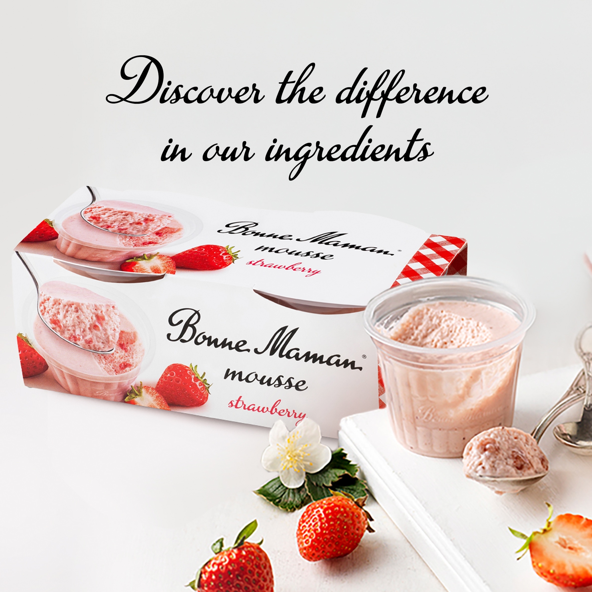 Bonne Maman Strawberry Mousse 2 x 70g thumbnail 3