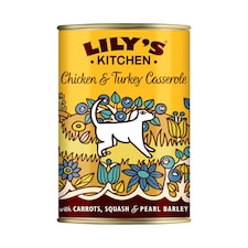 Lily's Kitchen Chicken Turkey Tin Casserole Dog Food 400G