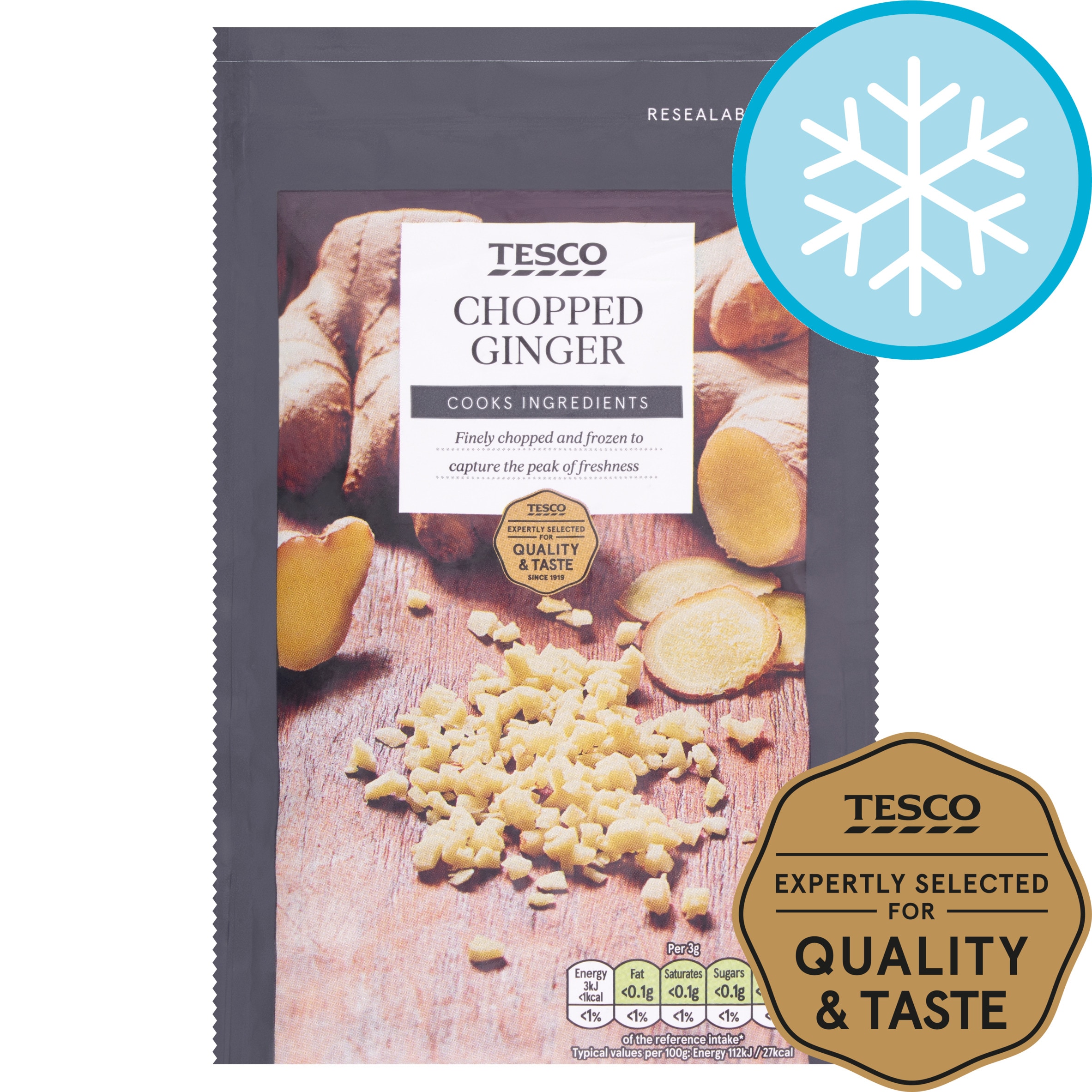 Tesco Chopped Ginger 75G
