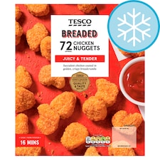Tesco Breaded Chicken Nuggets 72 Pack 1kg