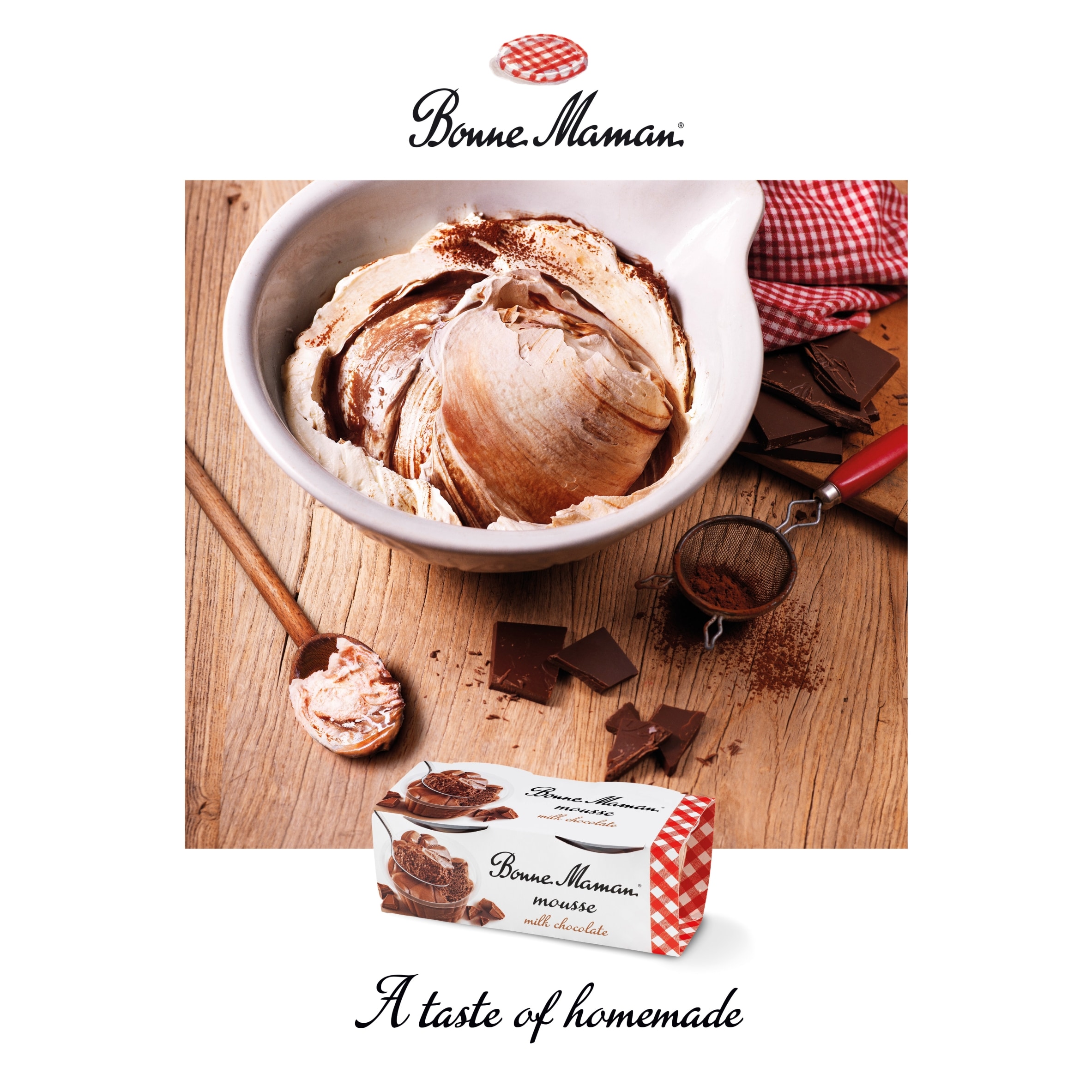 Bonne Maman Chocolate Mousse Dessert 2x70g thumbnail 2