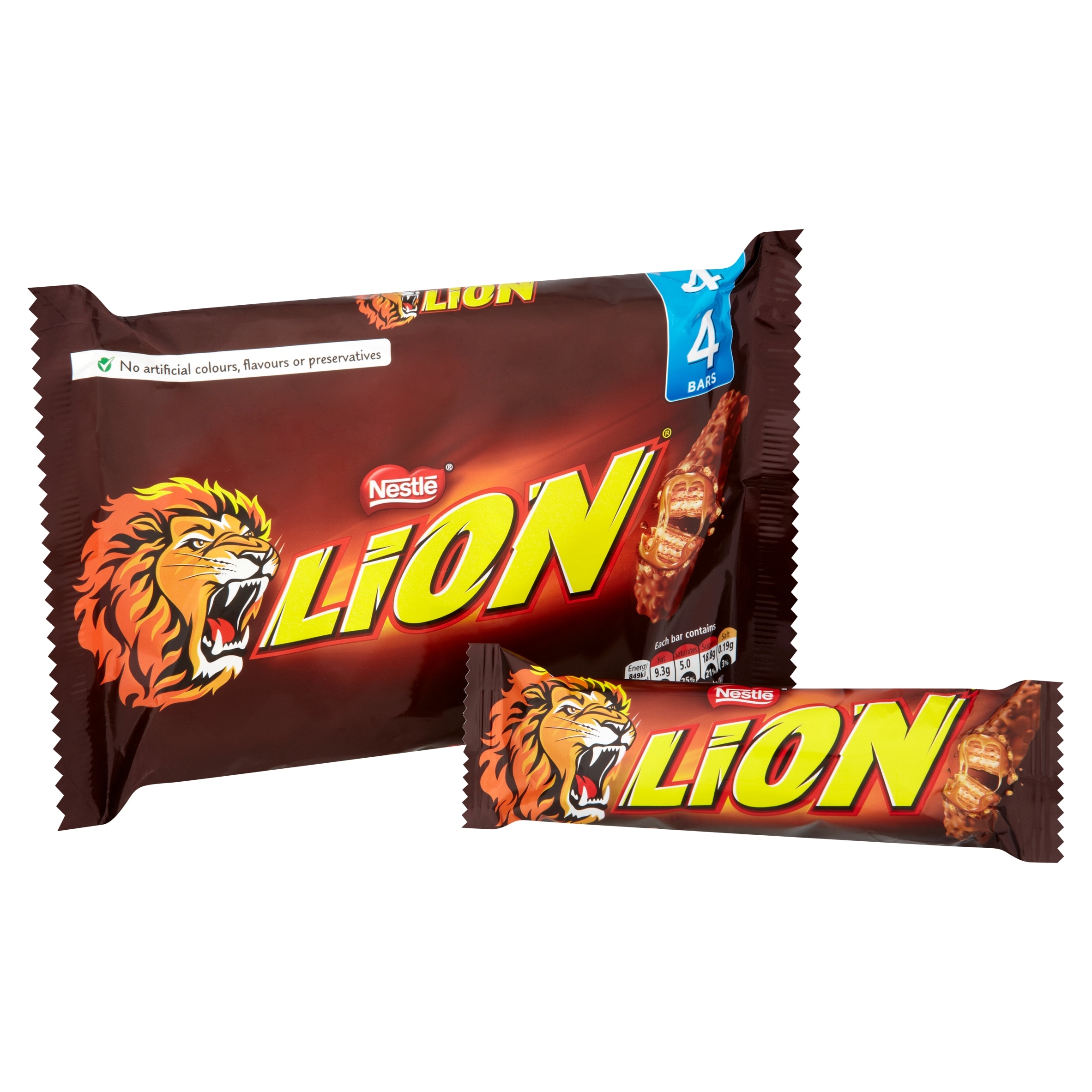 Lion Milk Chocolate Bar Multipack 42g 4 Pack thumbnail 2