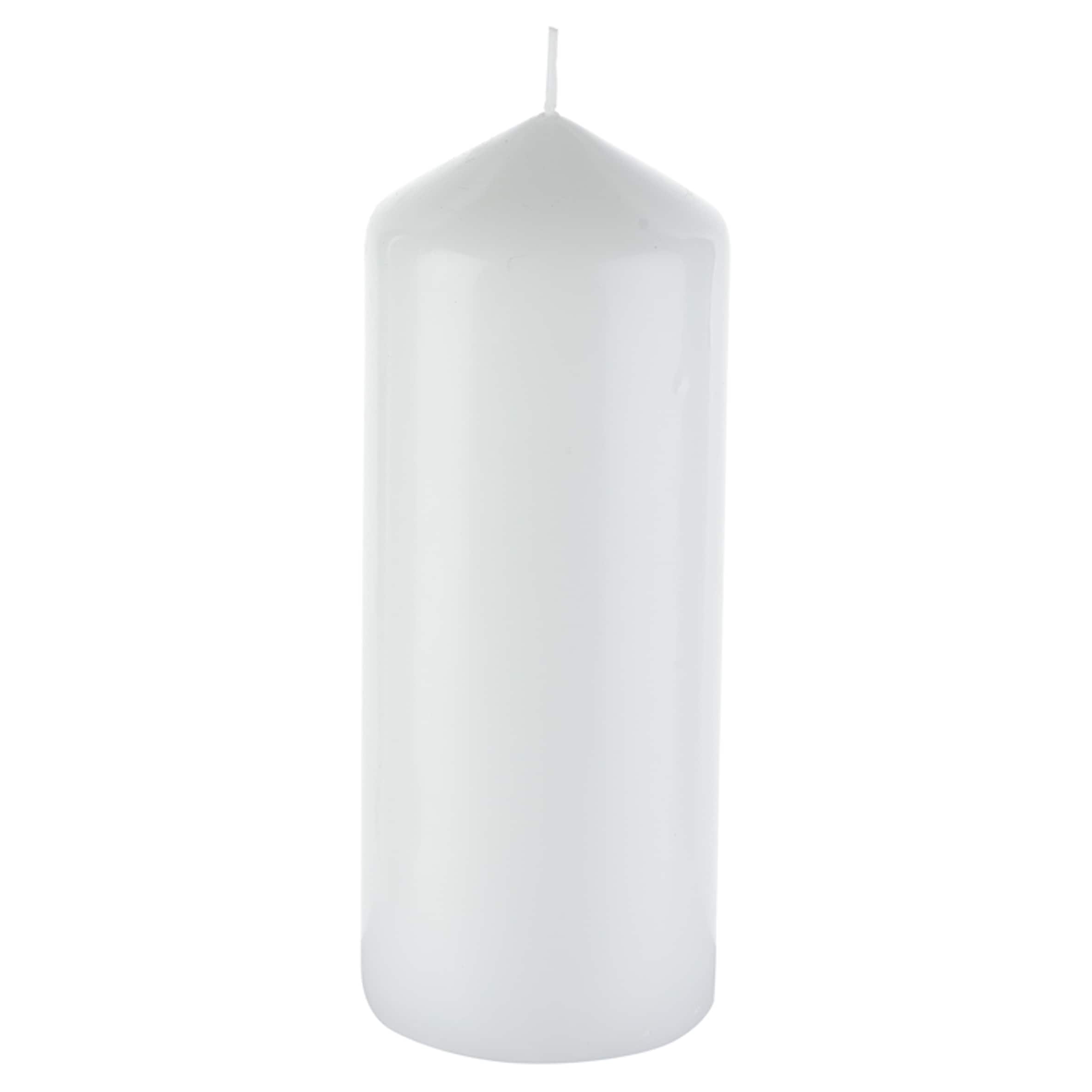 F&F Home Large Unfragranced Pillar Candle - White