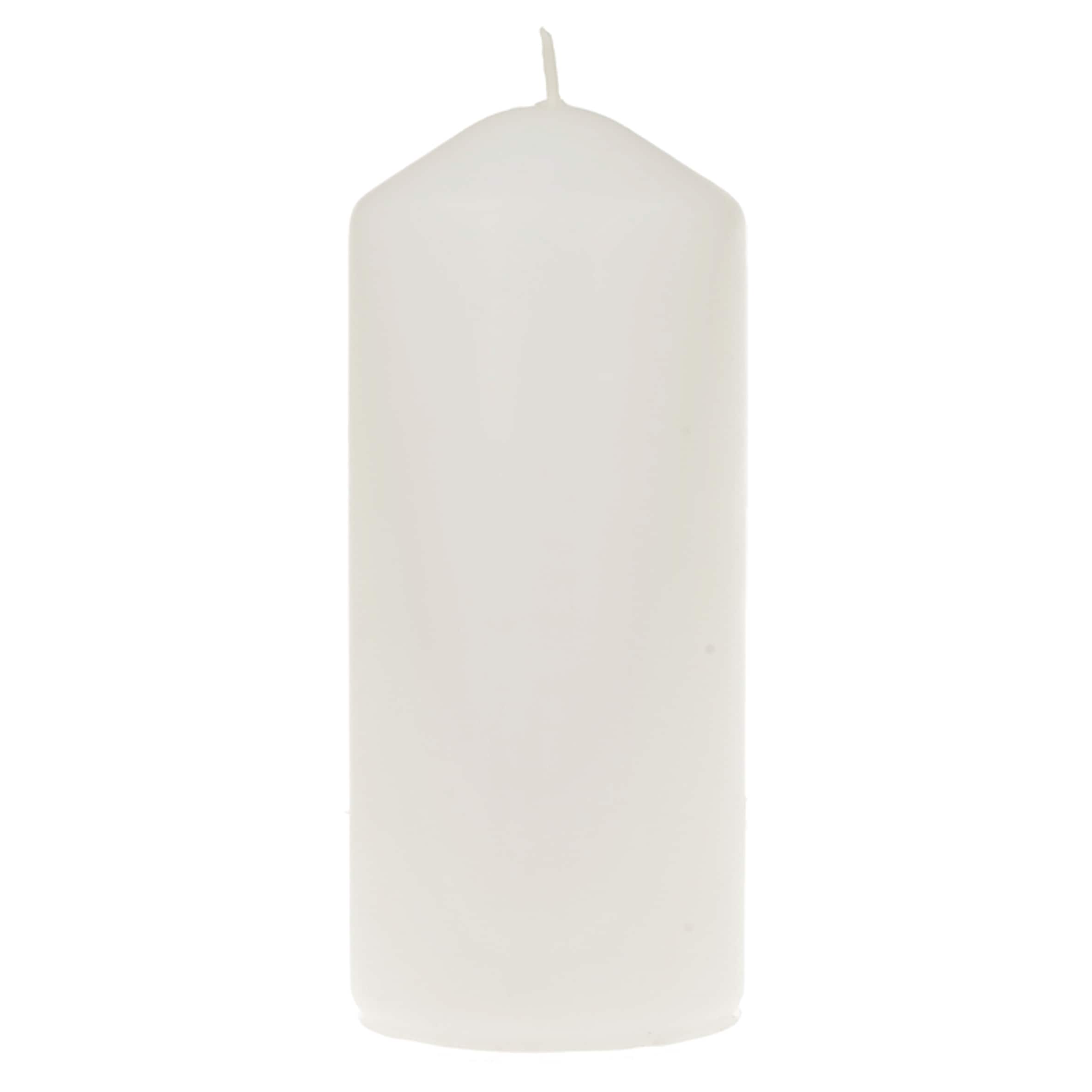 F&F Home Medium Unfragranced Pillar Candle - White
