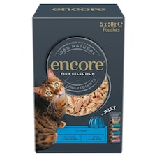 Encore Fish Selection Cat Food in Jelly 5 x 50g