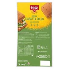 Schar Buckwheat Brown Ciabatta Rolls 200g