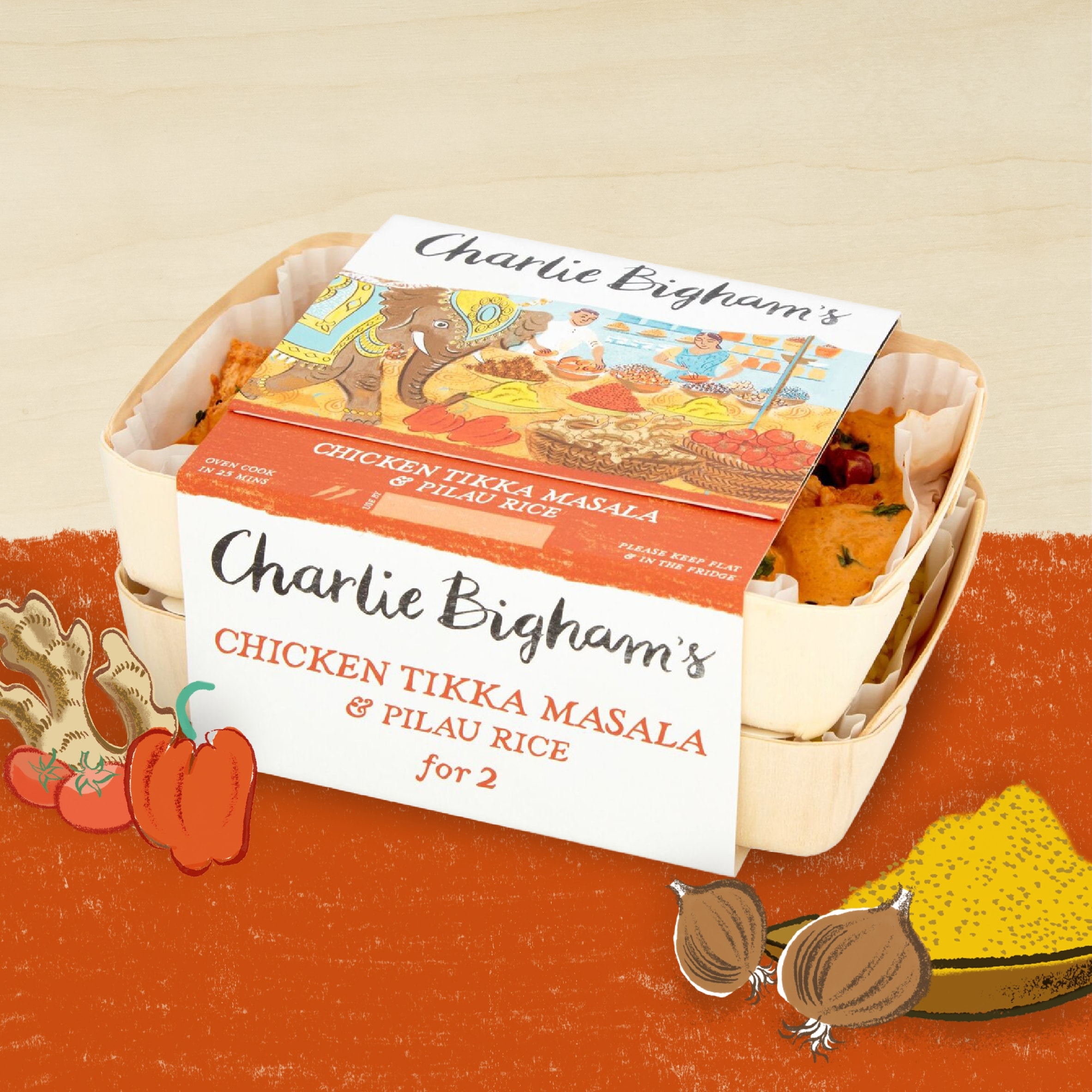 Charlie Bigham's Chicken Tikka & Rice 805G thumbnail 2