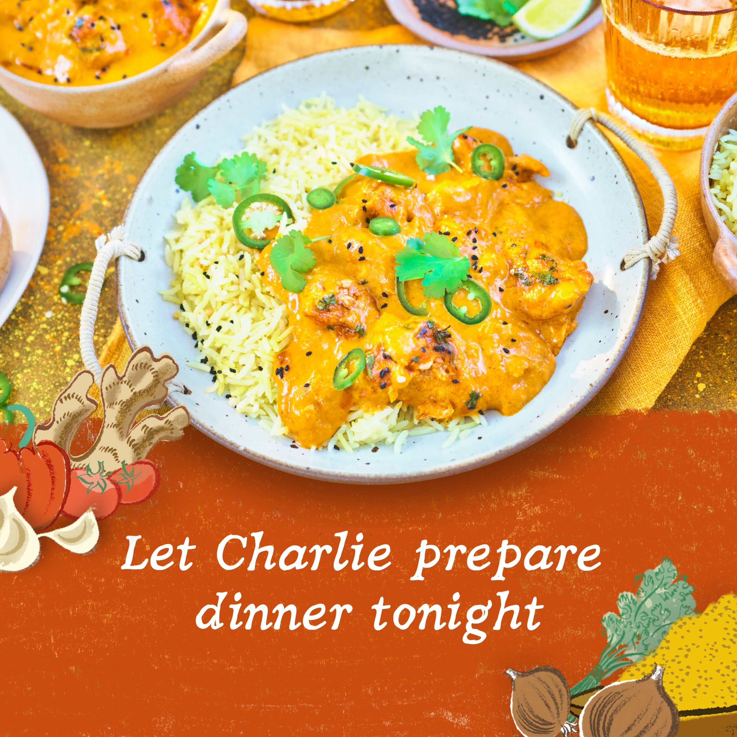 Charlie Bigham's Chicken Tikka & Rice 805G thumbnail 3