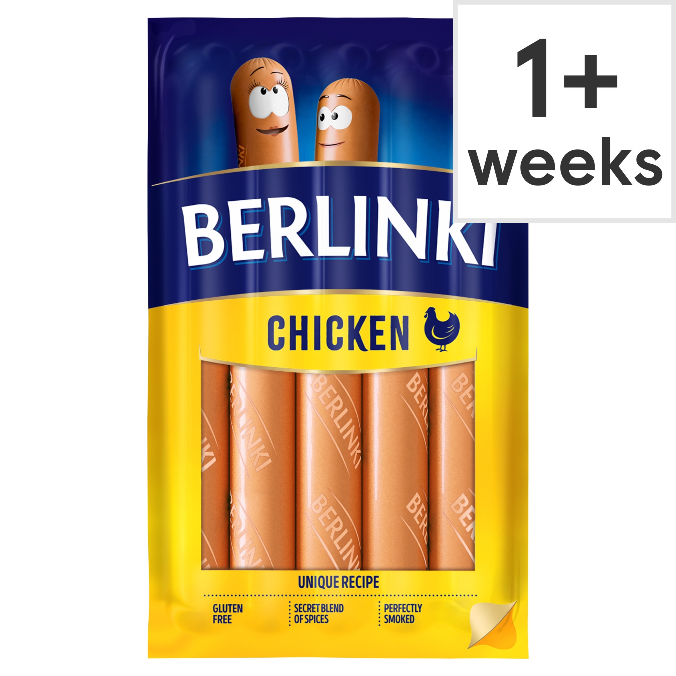 Morliny Berlinki Smoked Chicken Hot Dogs