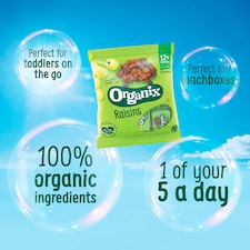 Organix Raisins 12 X 14G thumbnail 2