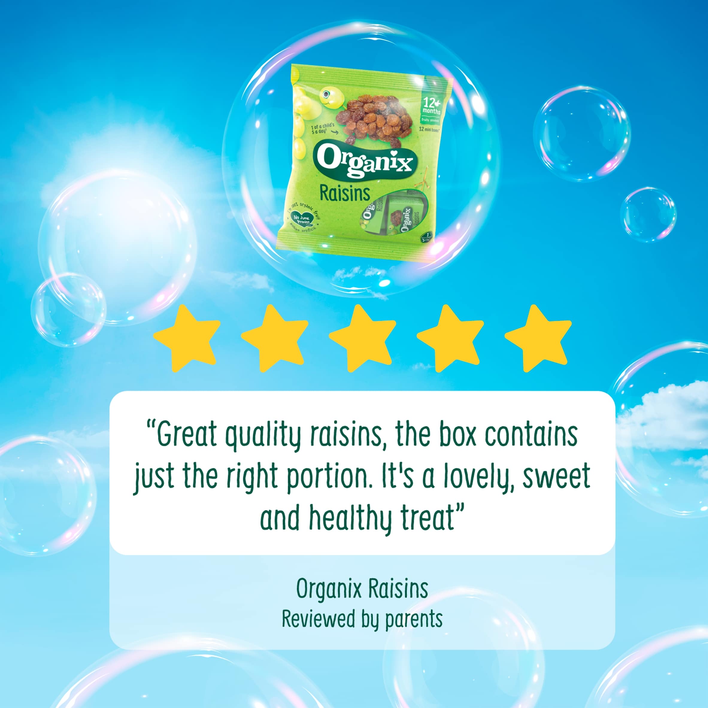 Organix Raisins 12 X 14G thumbnail 4