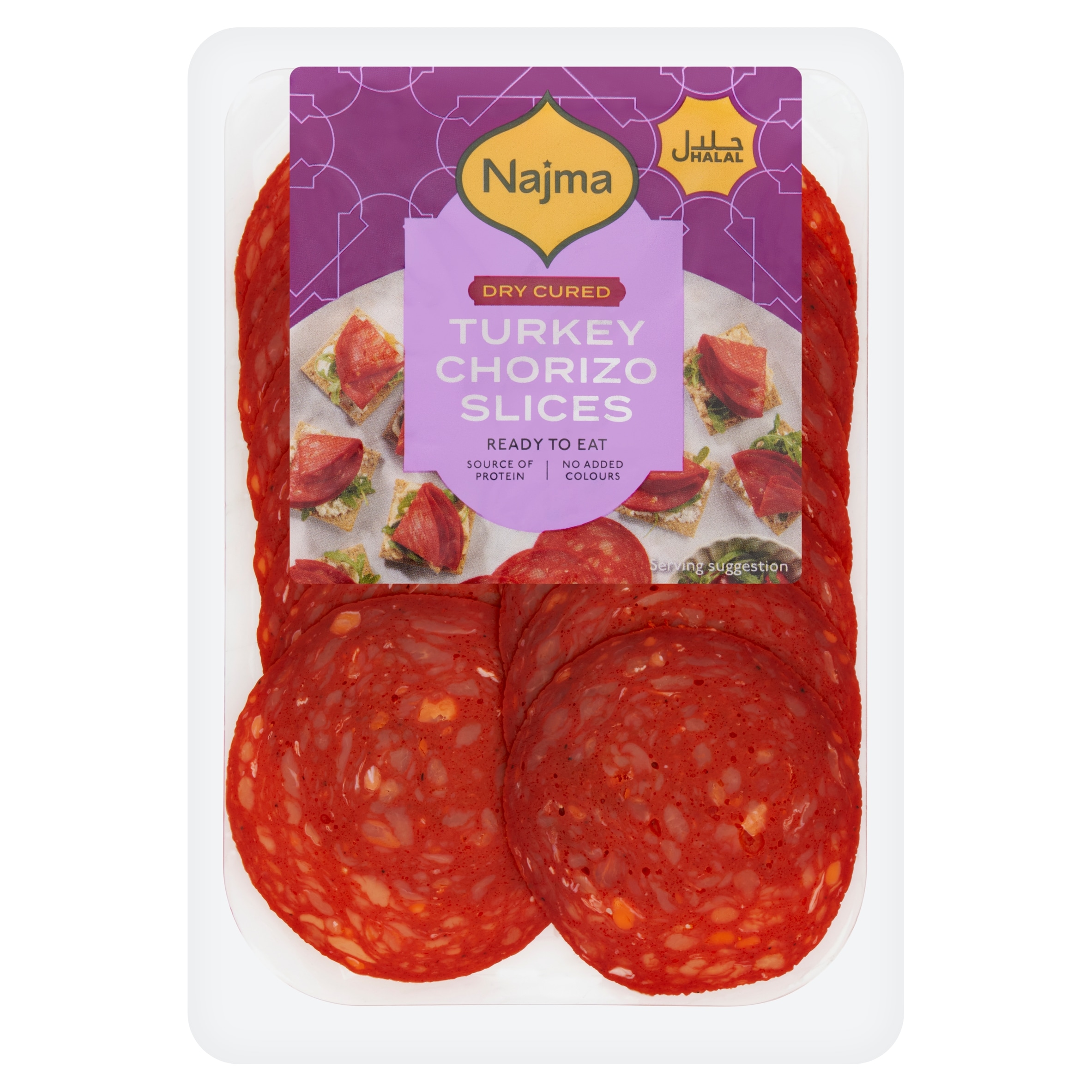 Najma Halal Turkey Chorizo Slice 80G