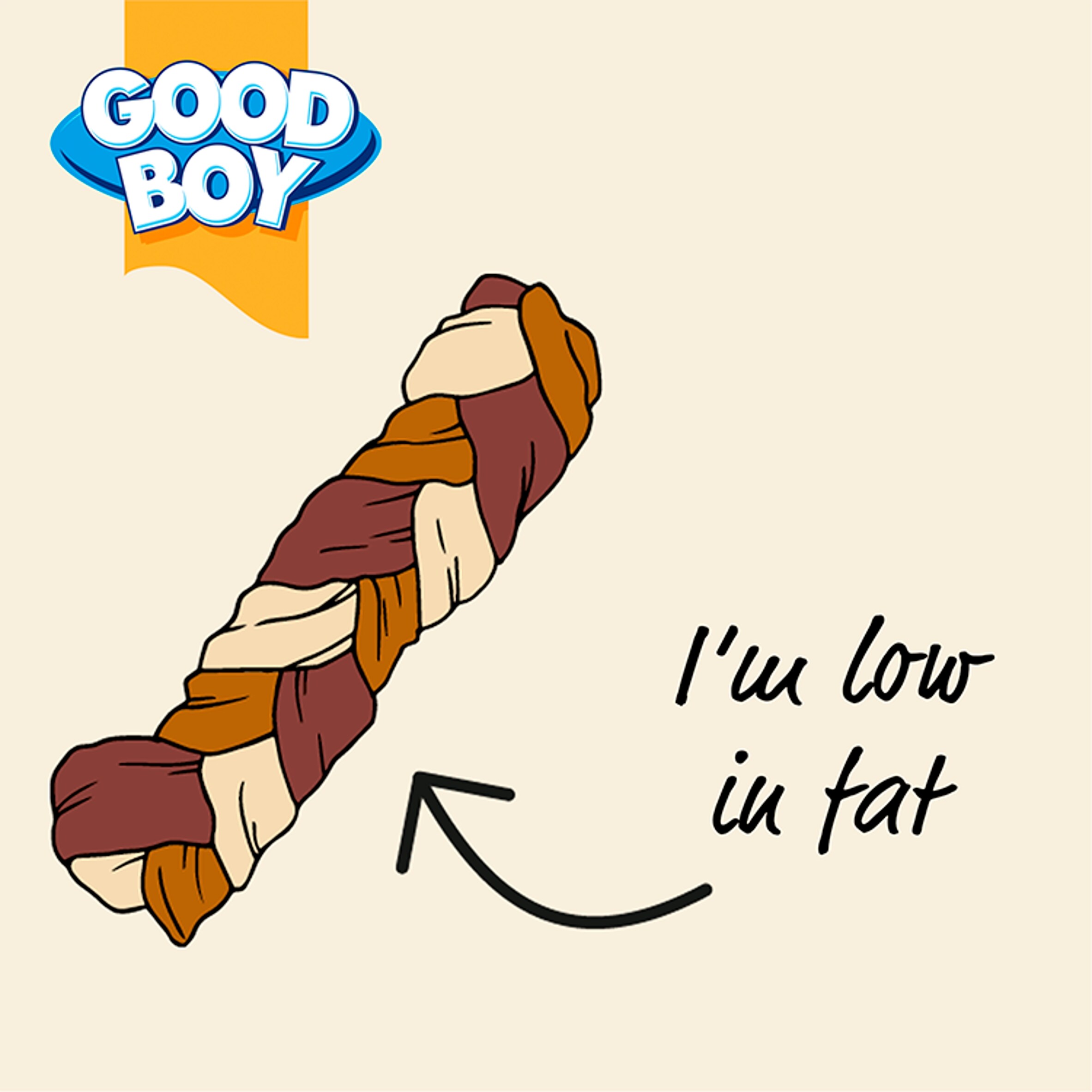 Good Boy Wagtastic Dog Treats Small Braid Chews 4 Pack thumbnail 2