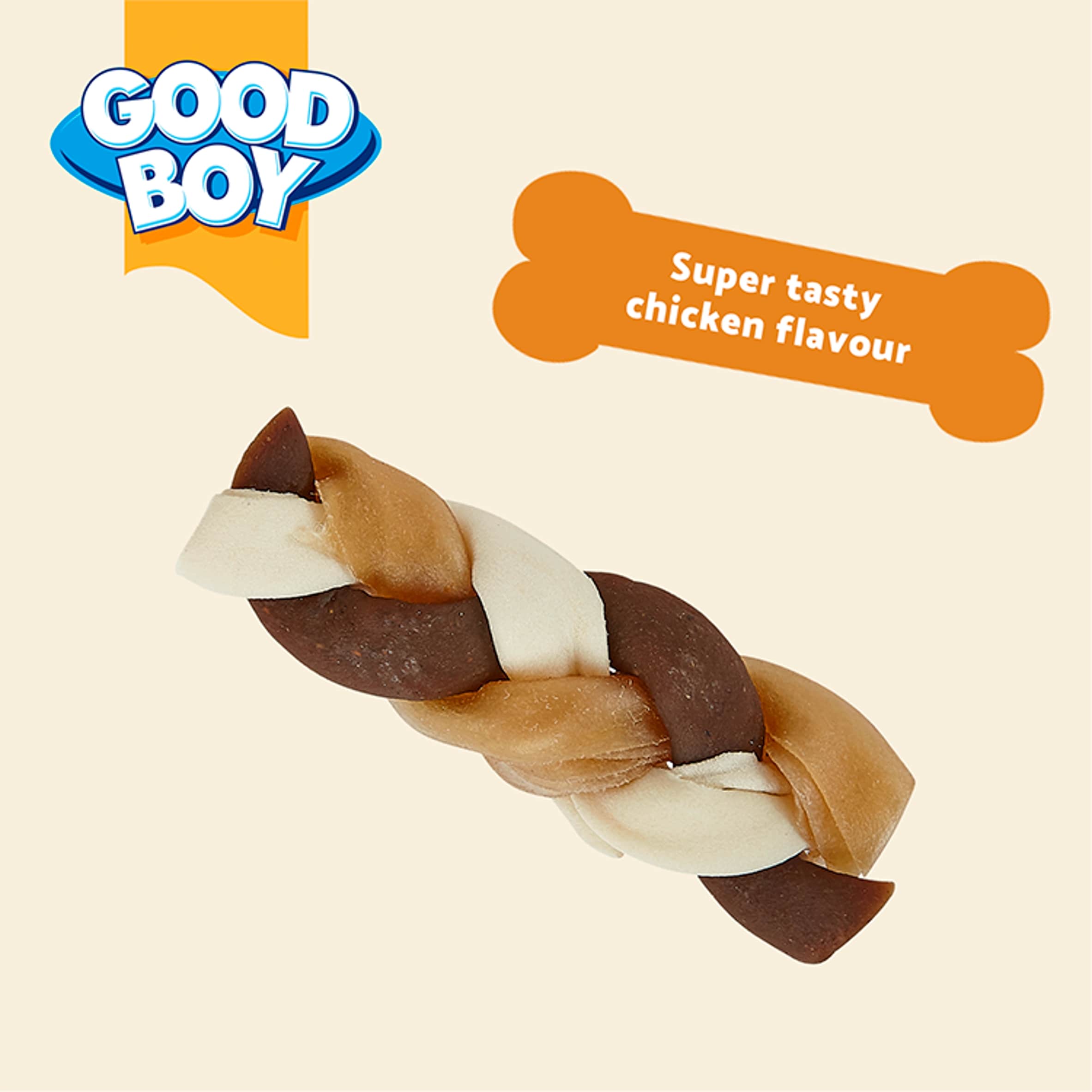 Good Boy Wagtastic Dog Treats Small Braid Chews 4 Pack thumbnail 3