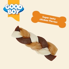 Wagtastic Small Chewy Chicken Braids Dog 4 Pack, 55G thumbnail 3