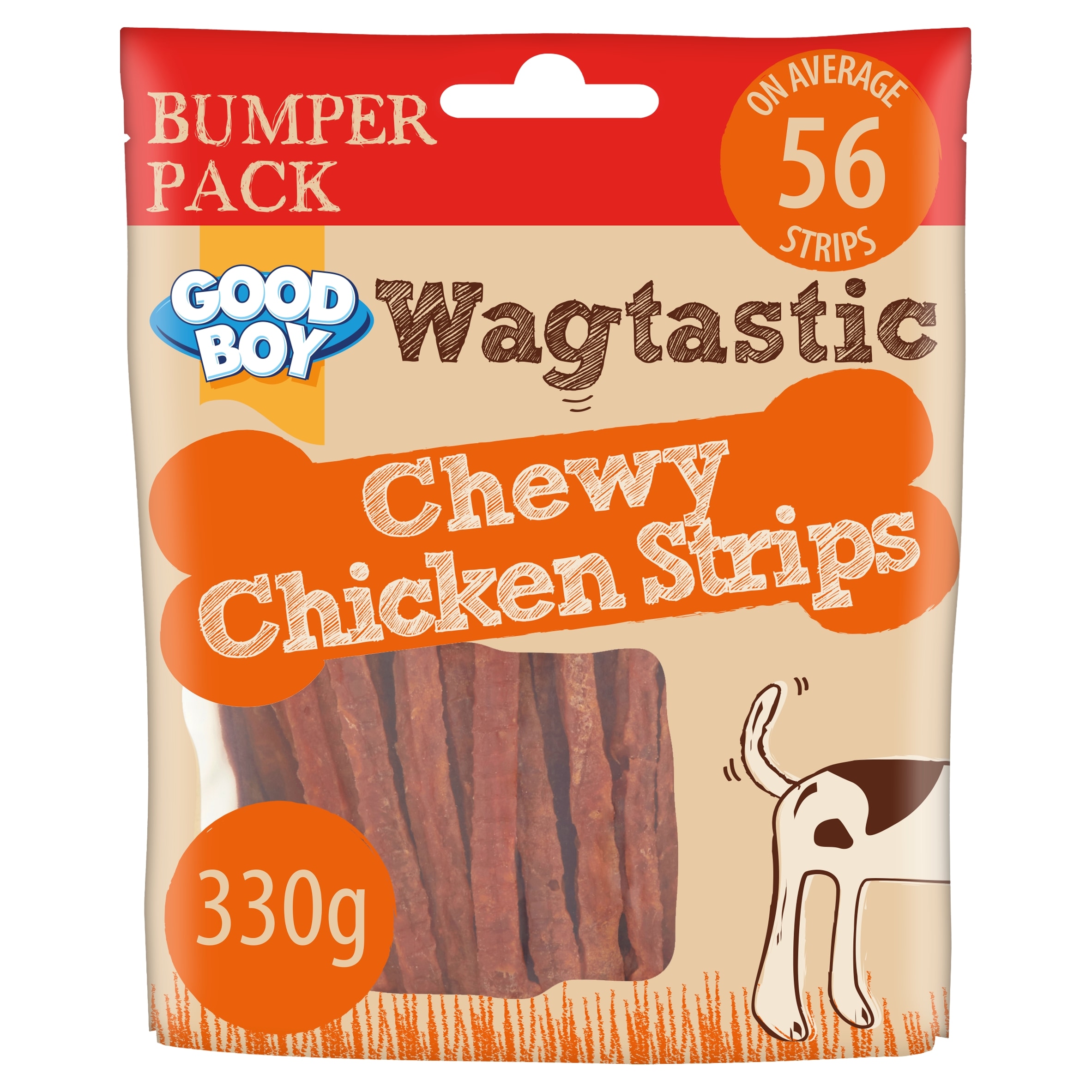 Good Boy Wagtastic Dog Treats Chicken Strips 330g