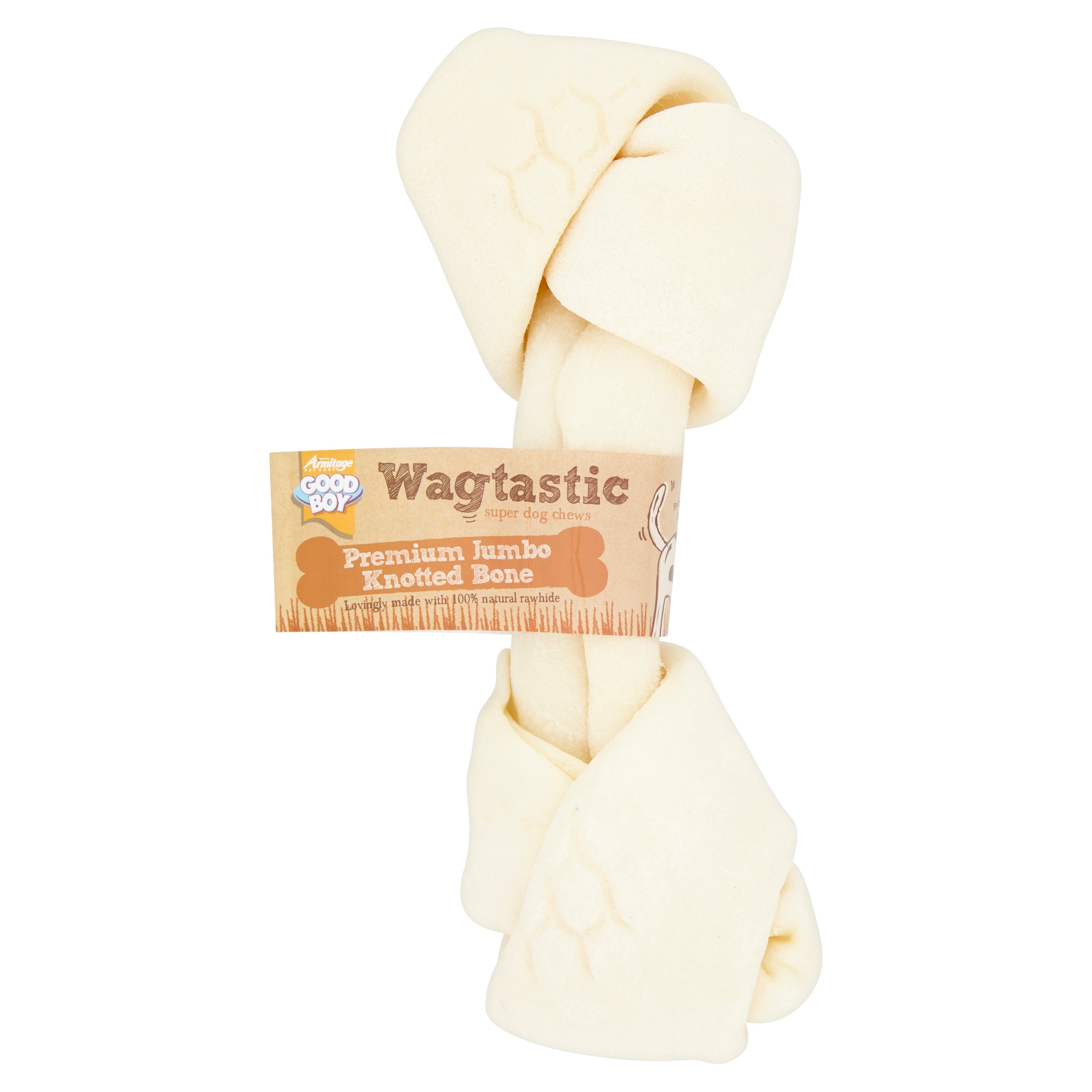 Good Boy Wagtastic Dog Treats Jumbo Knotted Bone 1 Pack