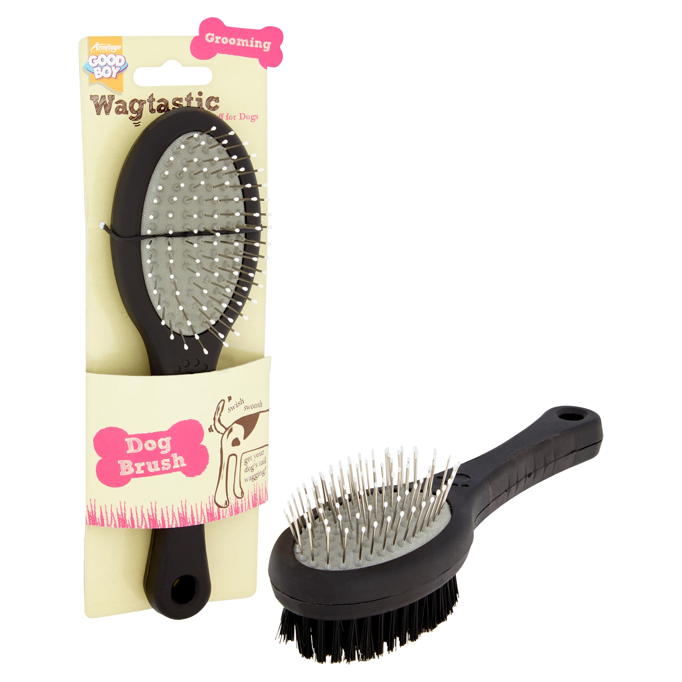 Wagtastic Double Sided Dog Brush thumbnail 2