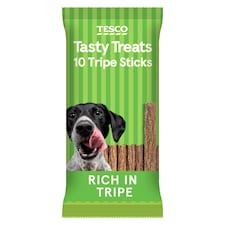 Tesco Tripe Sticks Dog Treats 10 Sticks, 60G
