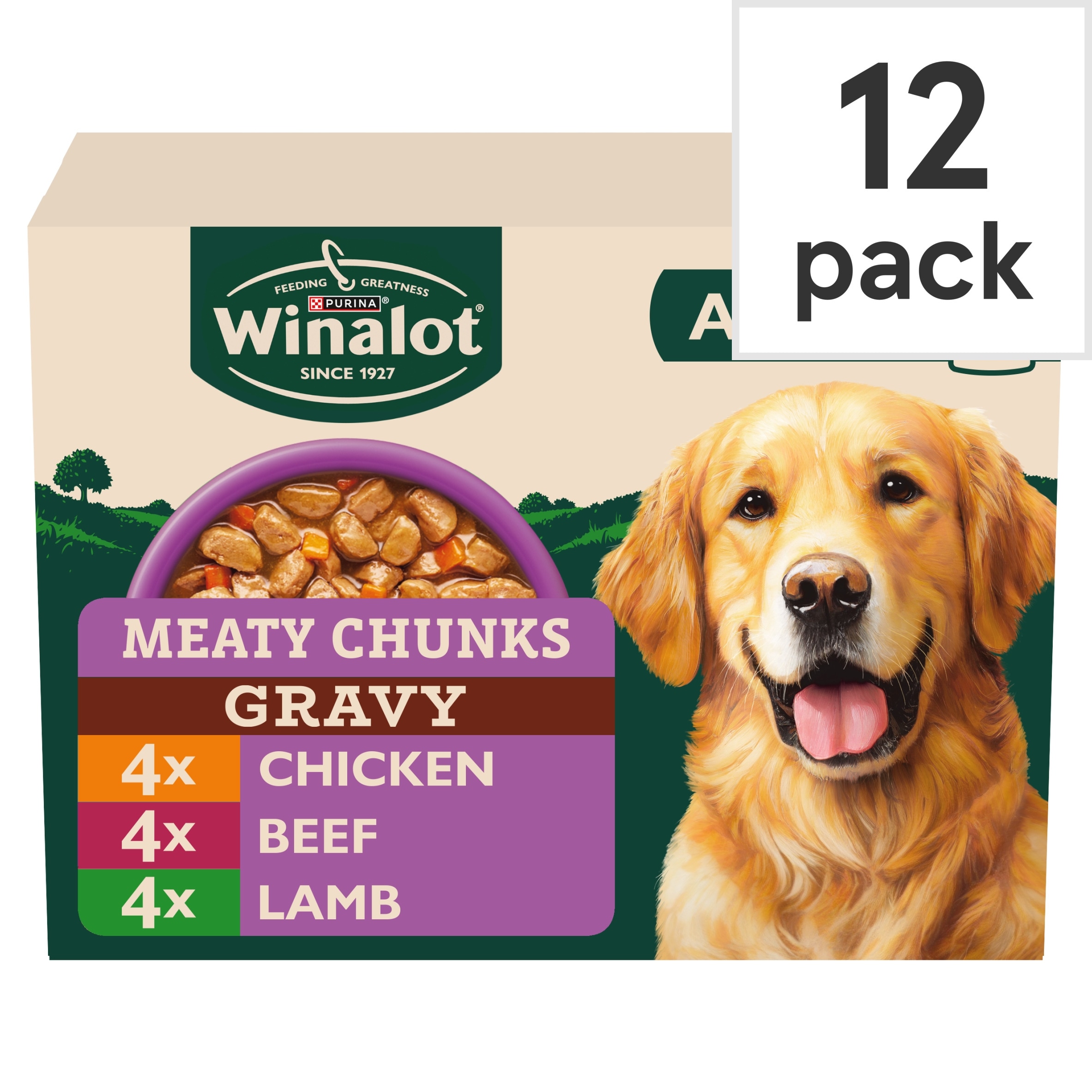 Winalot Meaty Chunks Mixed in Gravy Wet Dog Food