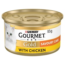 GOURMET Gold Savoury Cake Chicken Wet Cat Food 85g