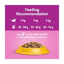 Whiskas 7+ Senior Dry Cat Food Biscuits Chicken 1.9kg thumbnail 5