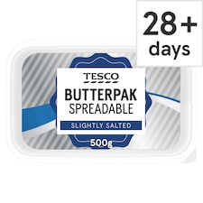 Tesco Butterpak Spreadable - Slightly Salted 500g