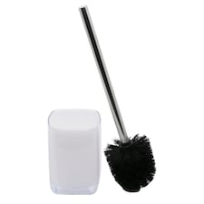 F&F Home Cube Toilet Brush And Holder White
